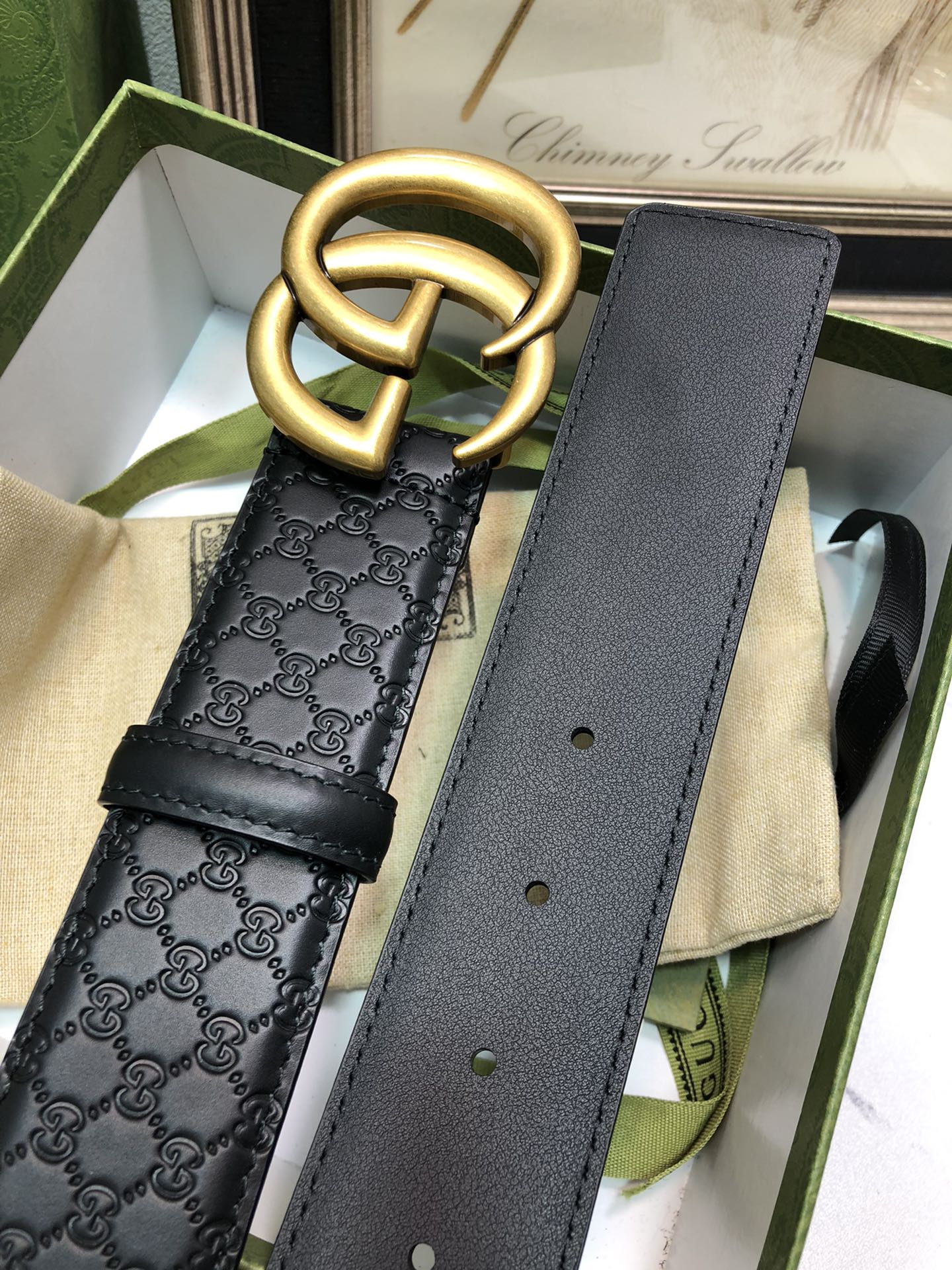 Gucci Basic Belt Top Grain Leather