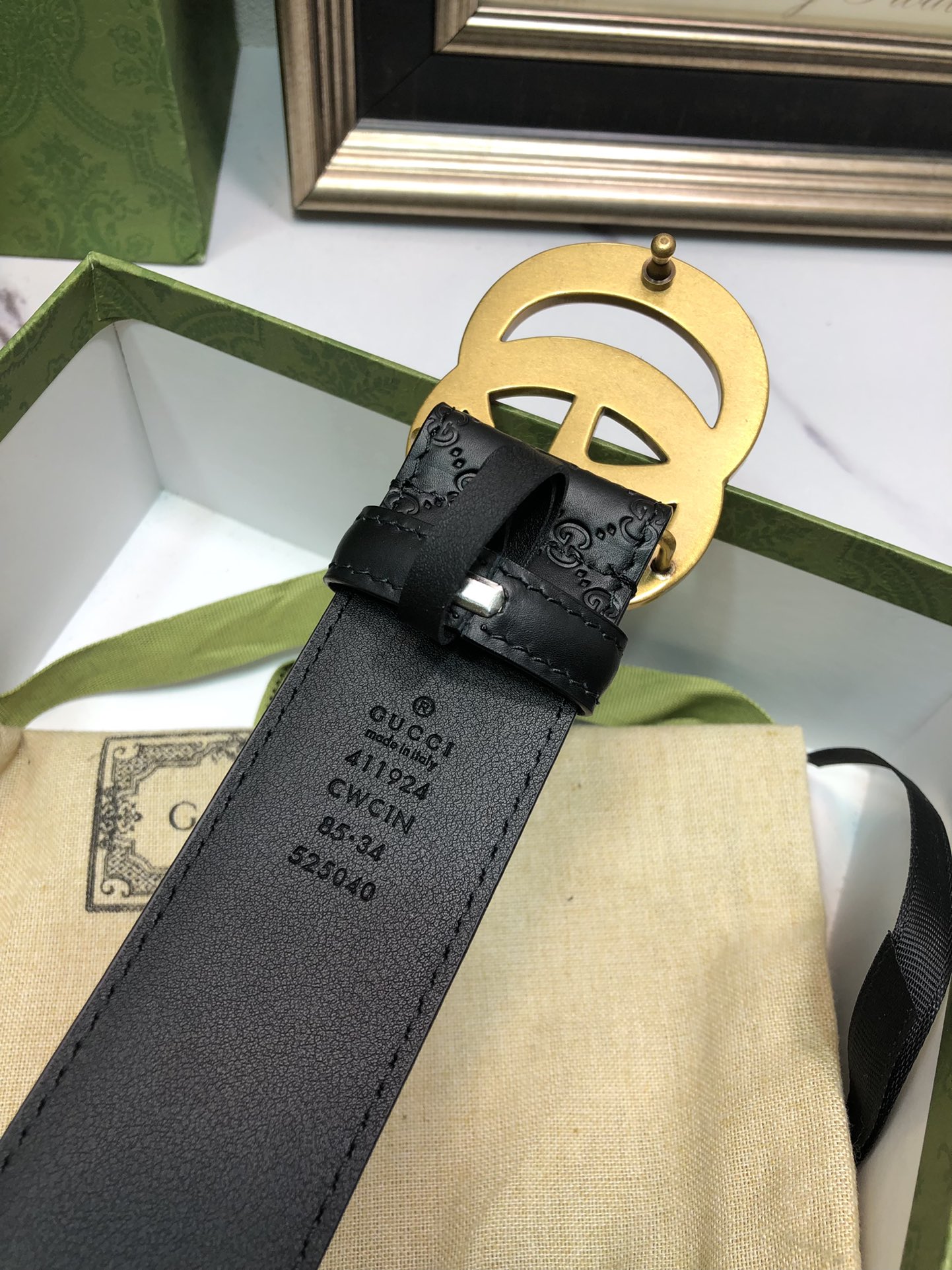 Gucci Basic Belt Top Grain Leather