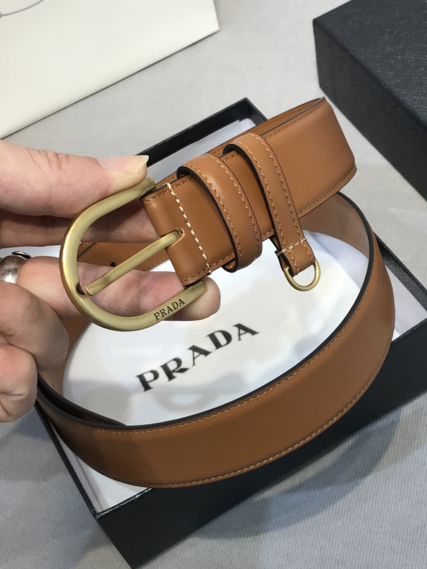 Leather Belt Top Grain Leather 35mm
