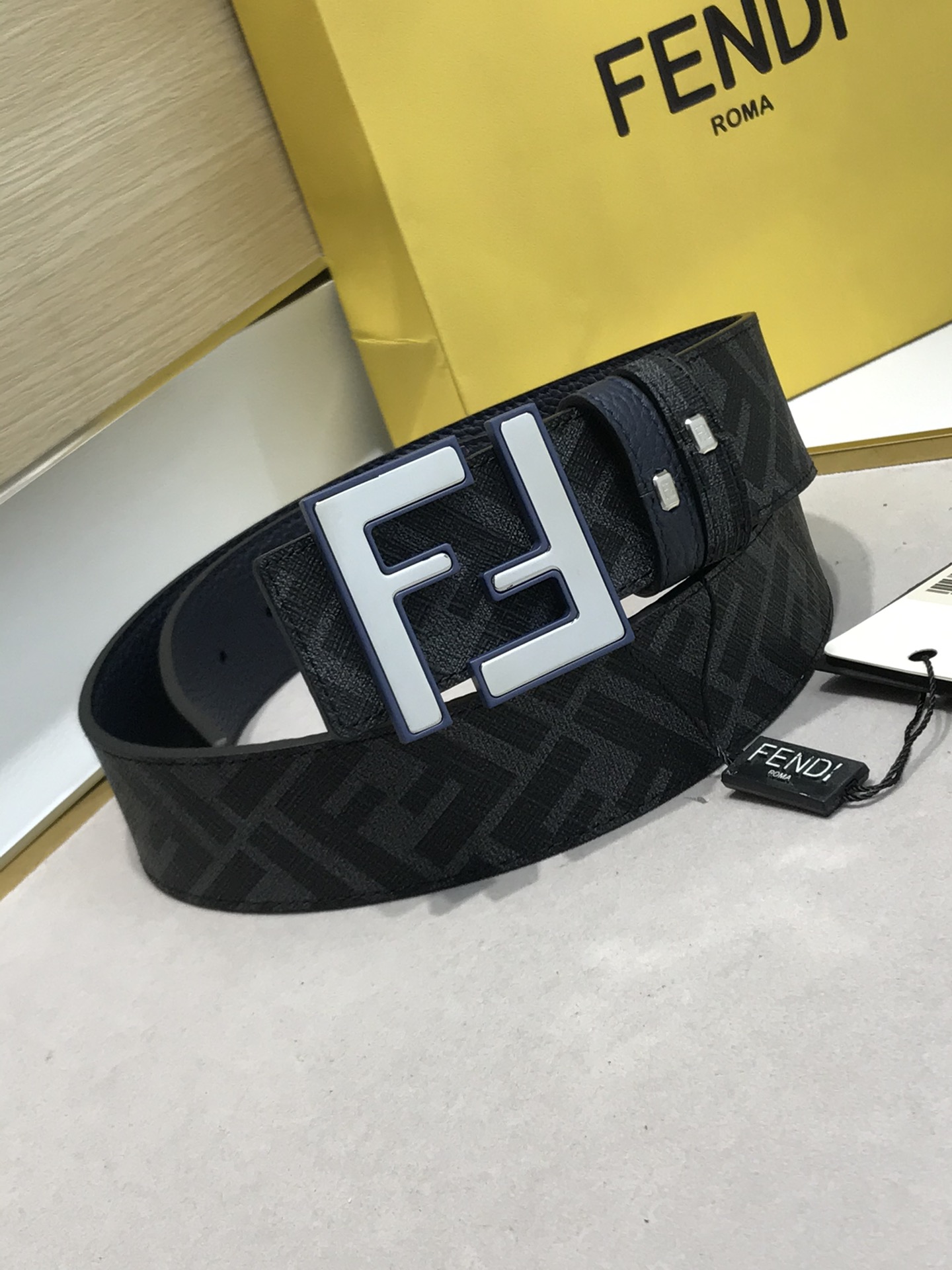 Fendi Leather Belt Cow Leather M