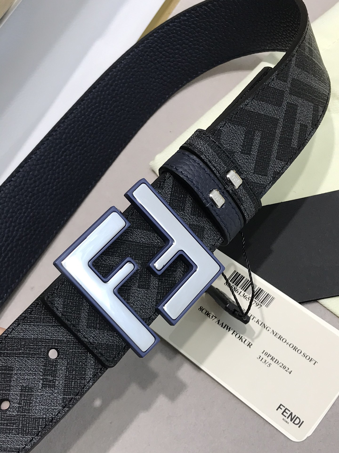 Fendi Leather Belt Cow Leather M