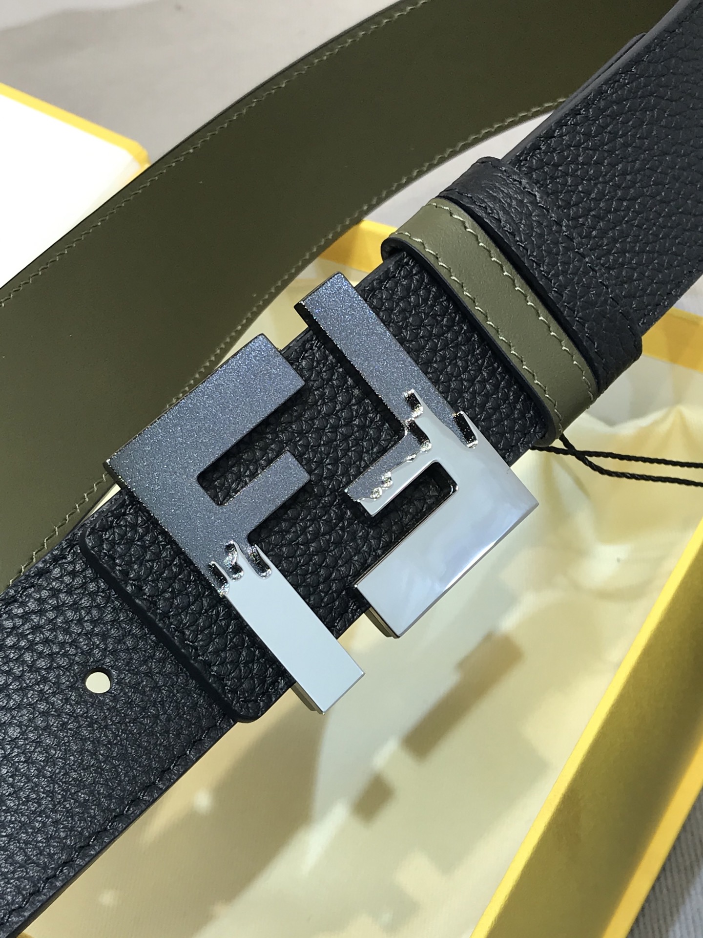 Fendi Leather Belt Cow Leather M