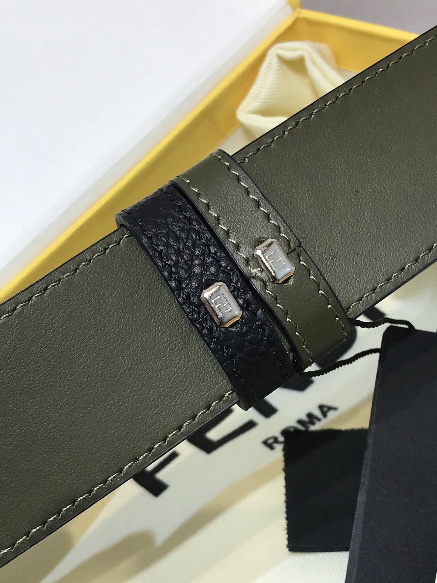 Fendi Leather Belt Cow Leather M