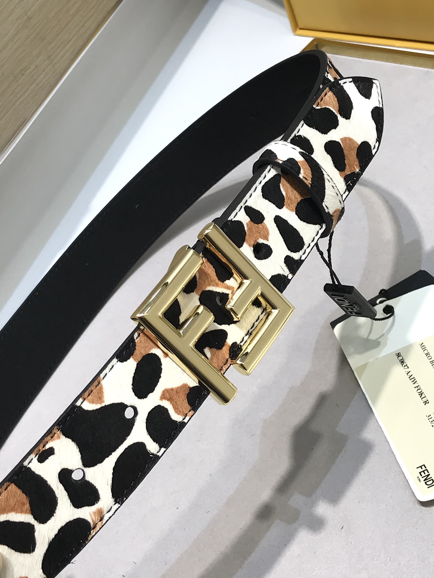 Fendi Basic Belt Black 35mm