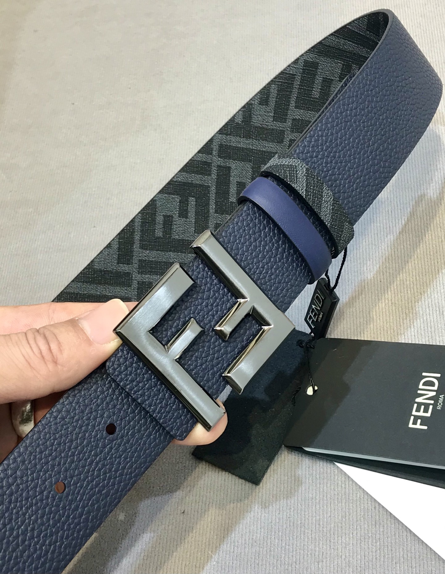 Fendi Leather Belt Cow Leather M