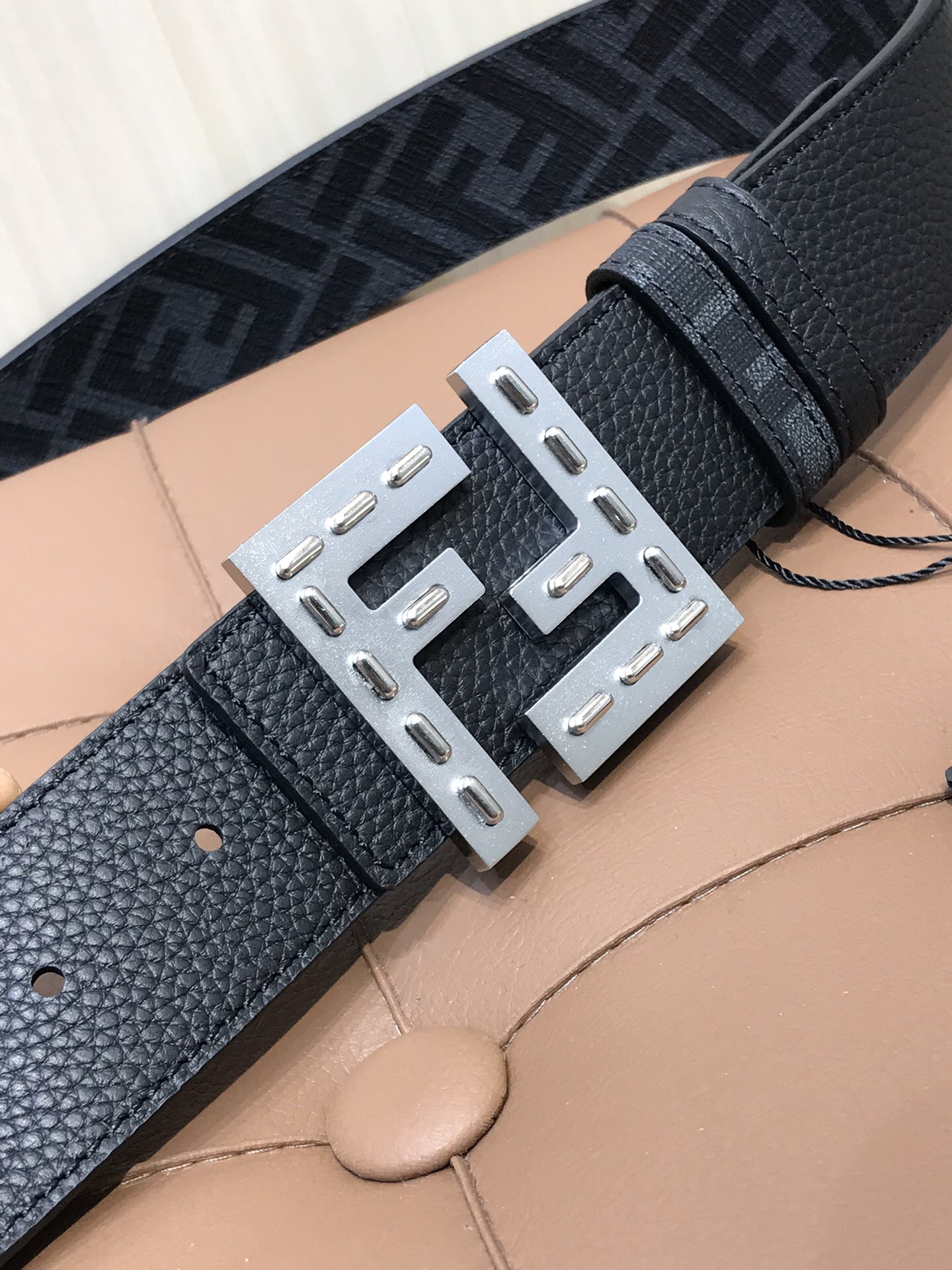 Fendi Leather Belt Cow Leather M