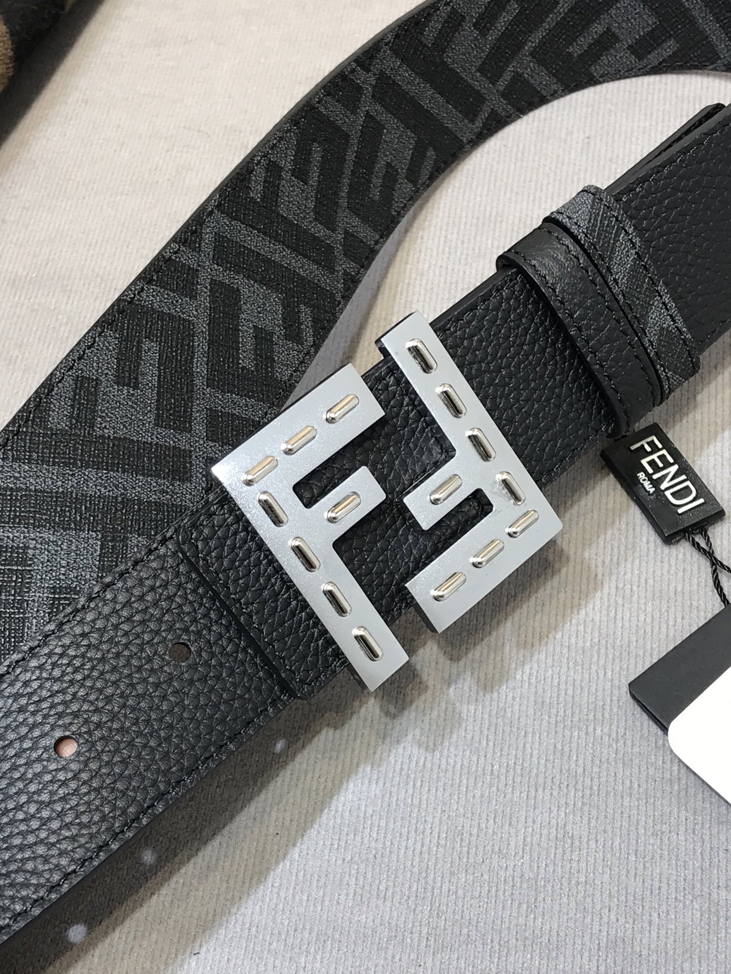 Fendi Leather Belt Cow Leather M