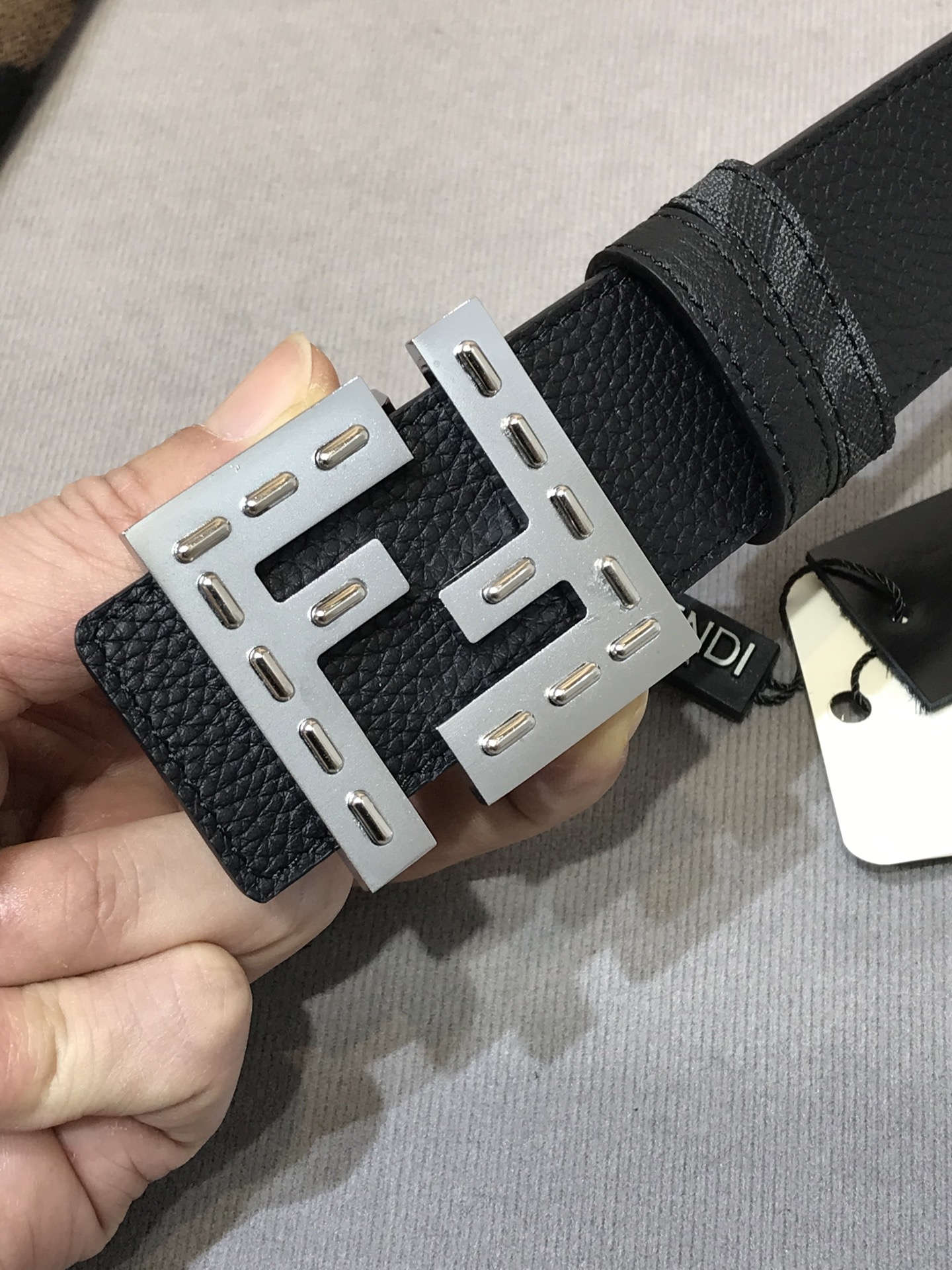 Fendi Leather Belt Cow Leather M