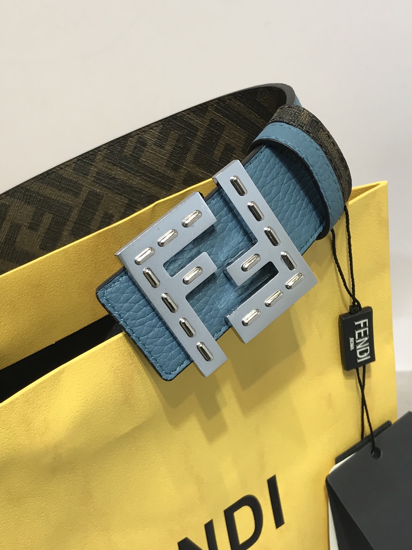 Fendi Leather Belt Cow Leather M