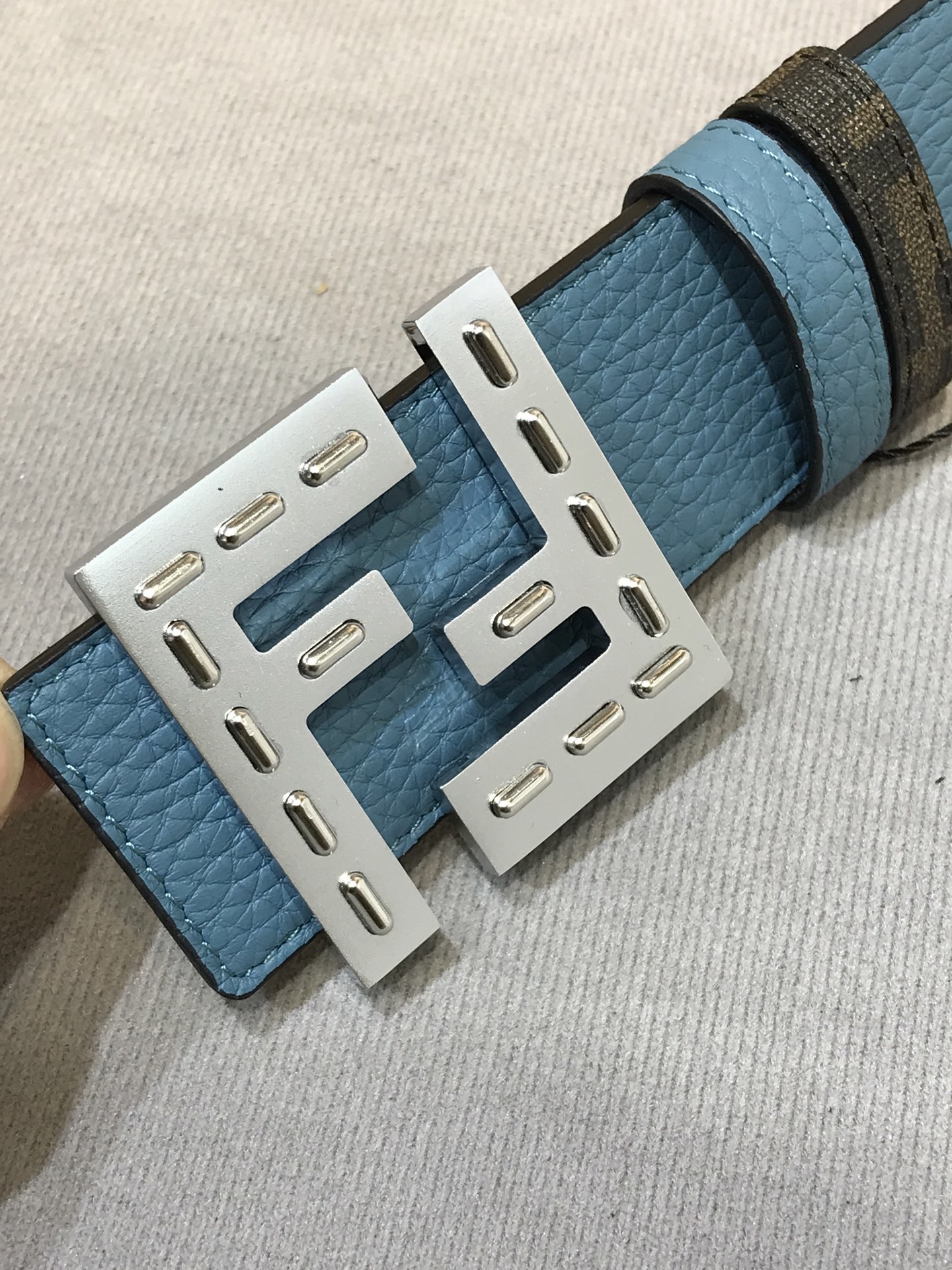 Fendi Leather Belt Cow Leather M