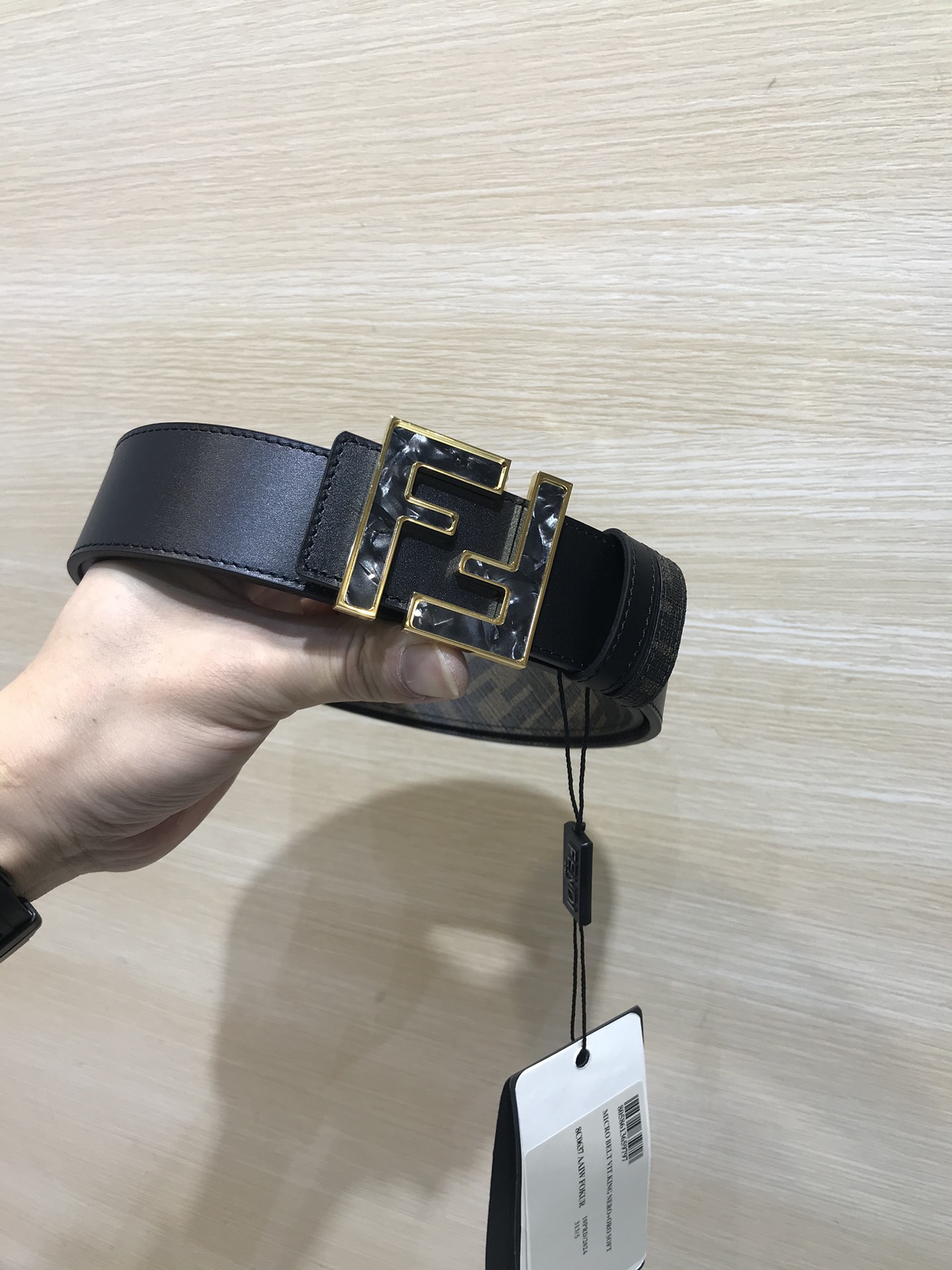 Fendi Leather Belt Cow Leather M