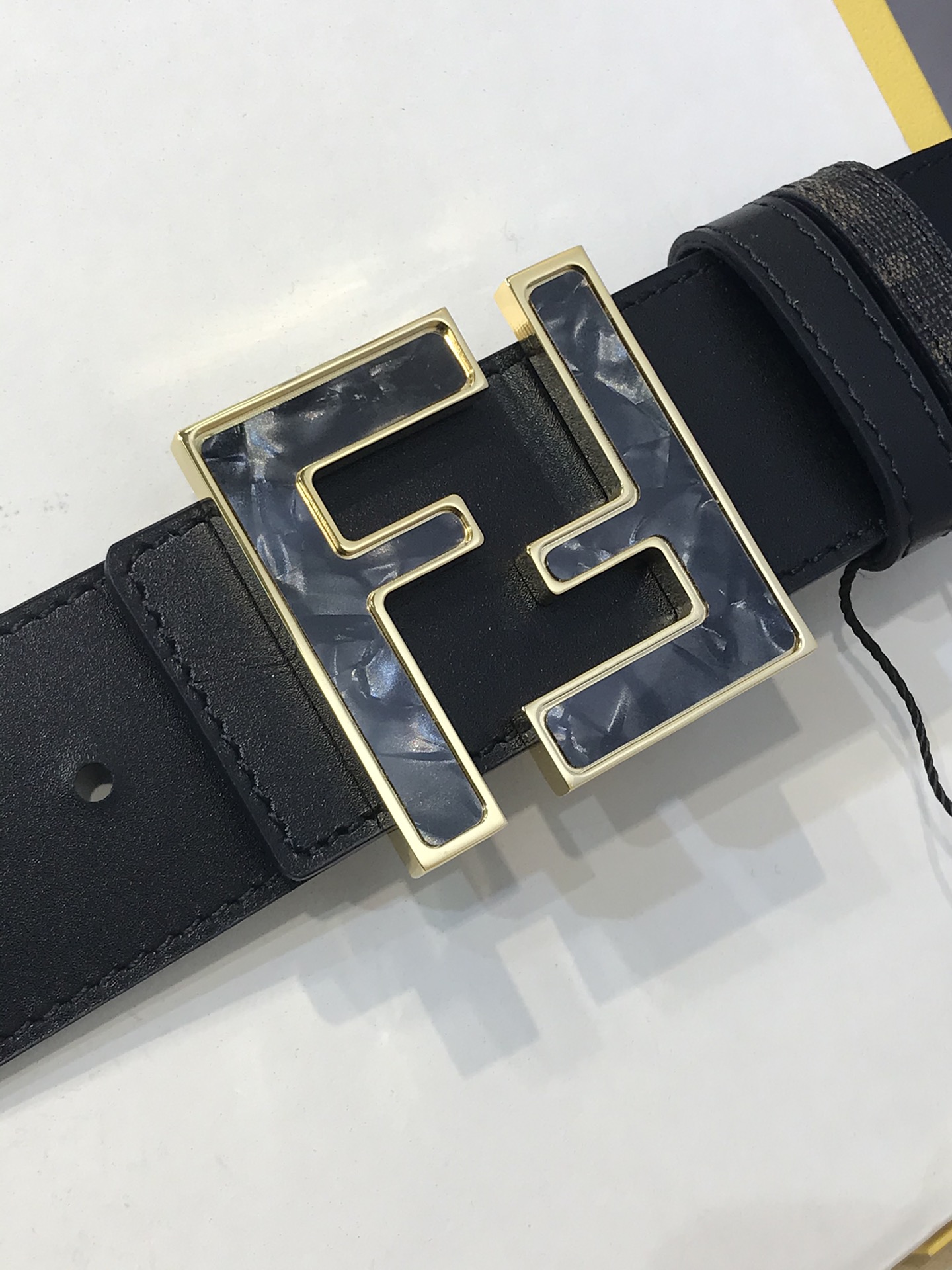 Fendi Leather Belt Cow Leather M