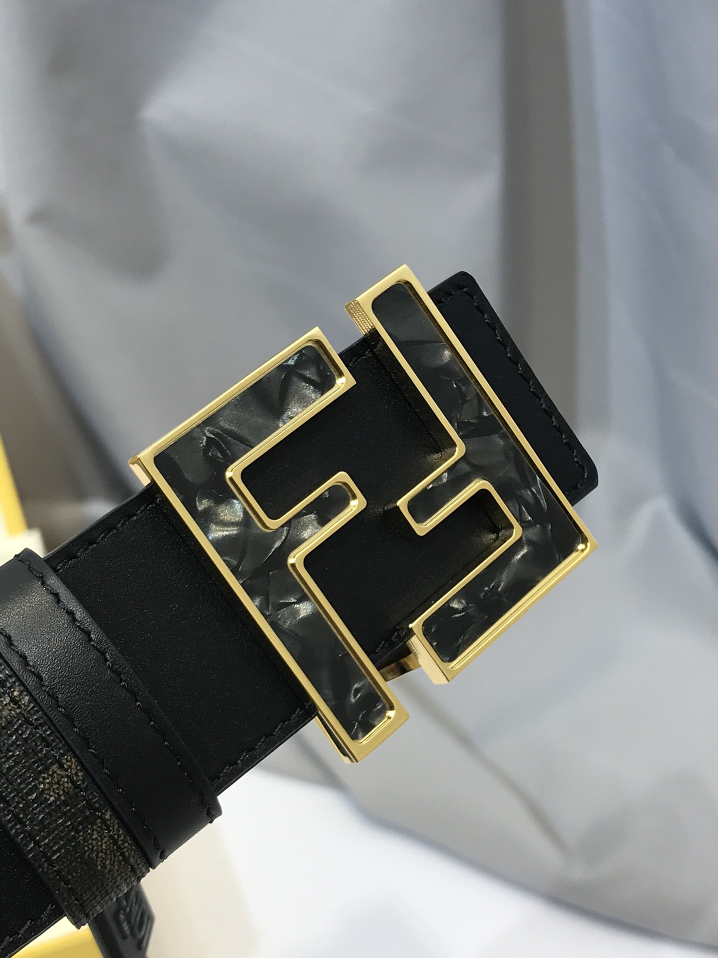 Fendi Leather Belt Cow Leather M