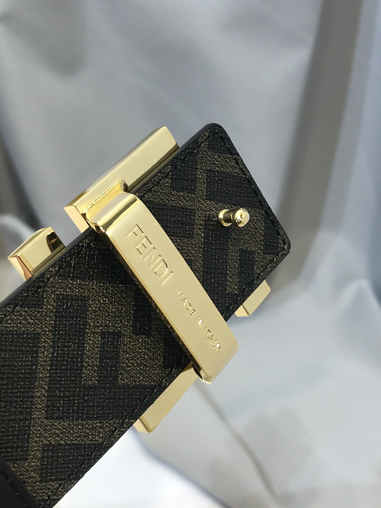 Fendi Leather Belt Cow Leather M