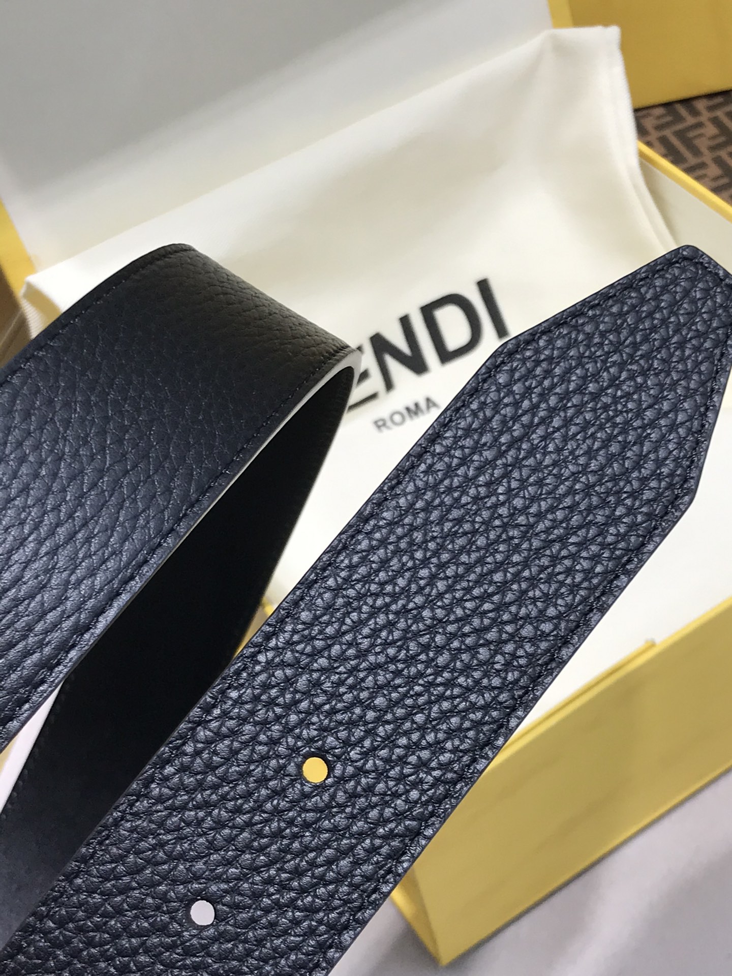 Fendi Leather Belt Cow Leather M