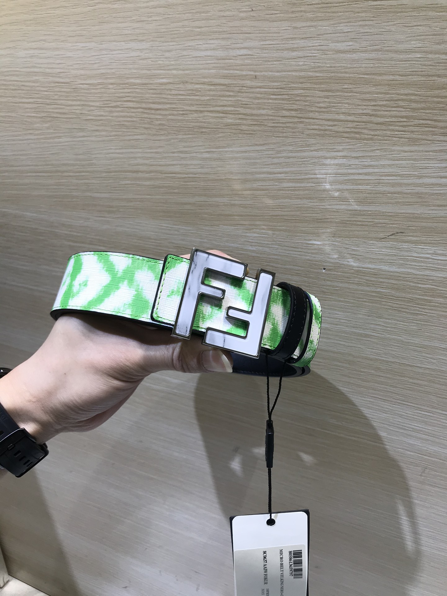 Fendi Leather Belt Cow Leather M