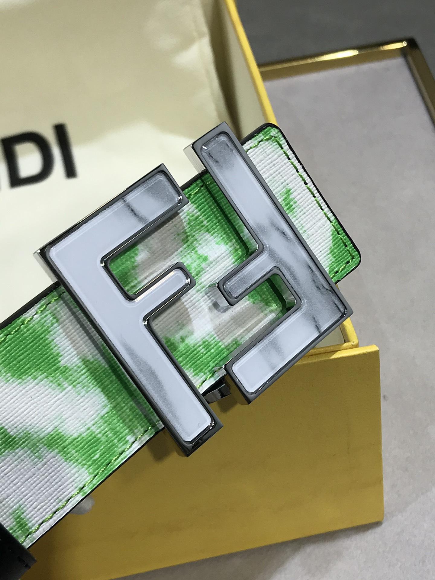 Fendi Leather Belt Cow Leather M