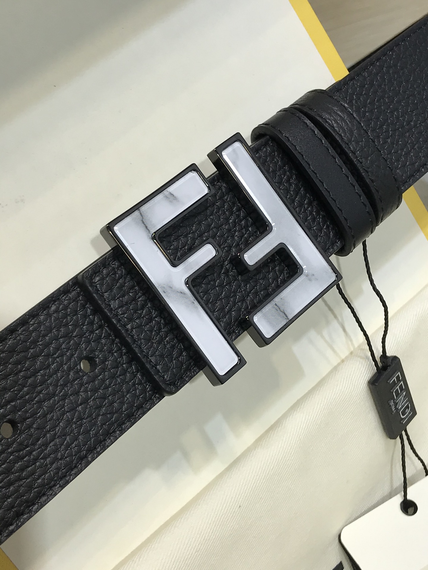 Fendi Leather Belt Cow Leather M
