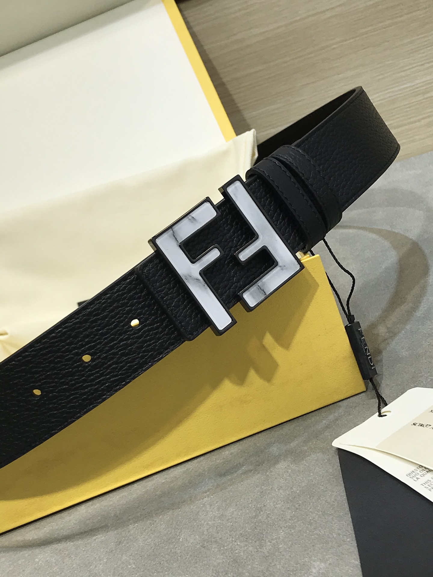 Fendi Leather Belt Cow Leather M