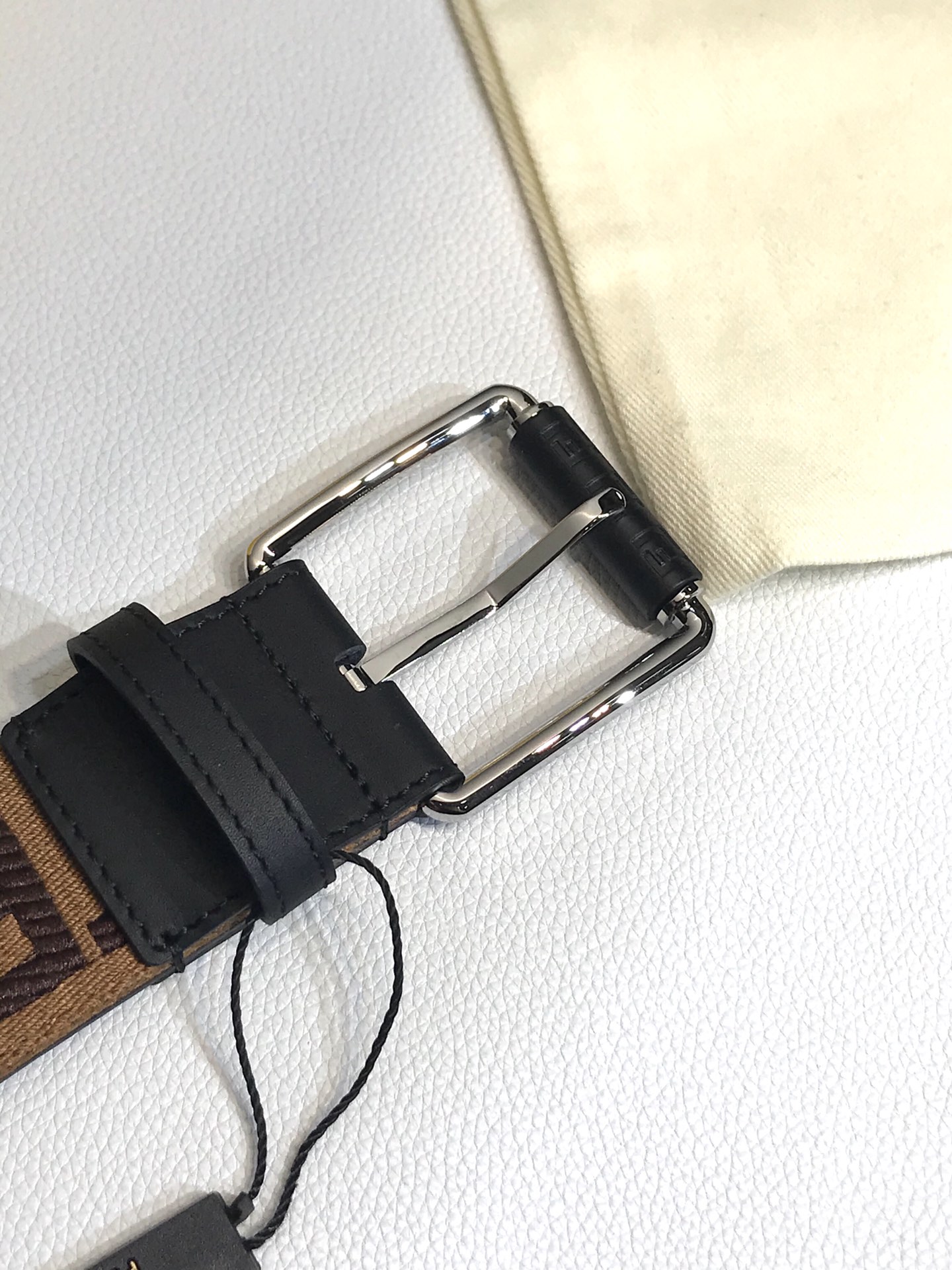 Fendi Leather Belt Cow Leather 40mm