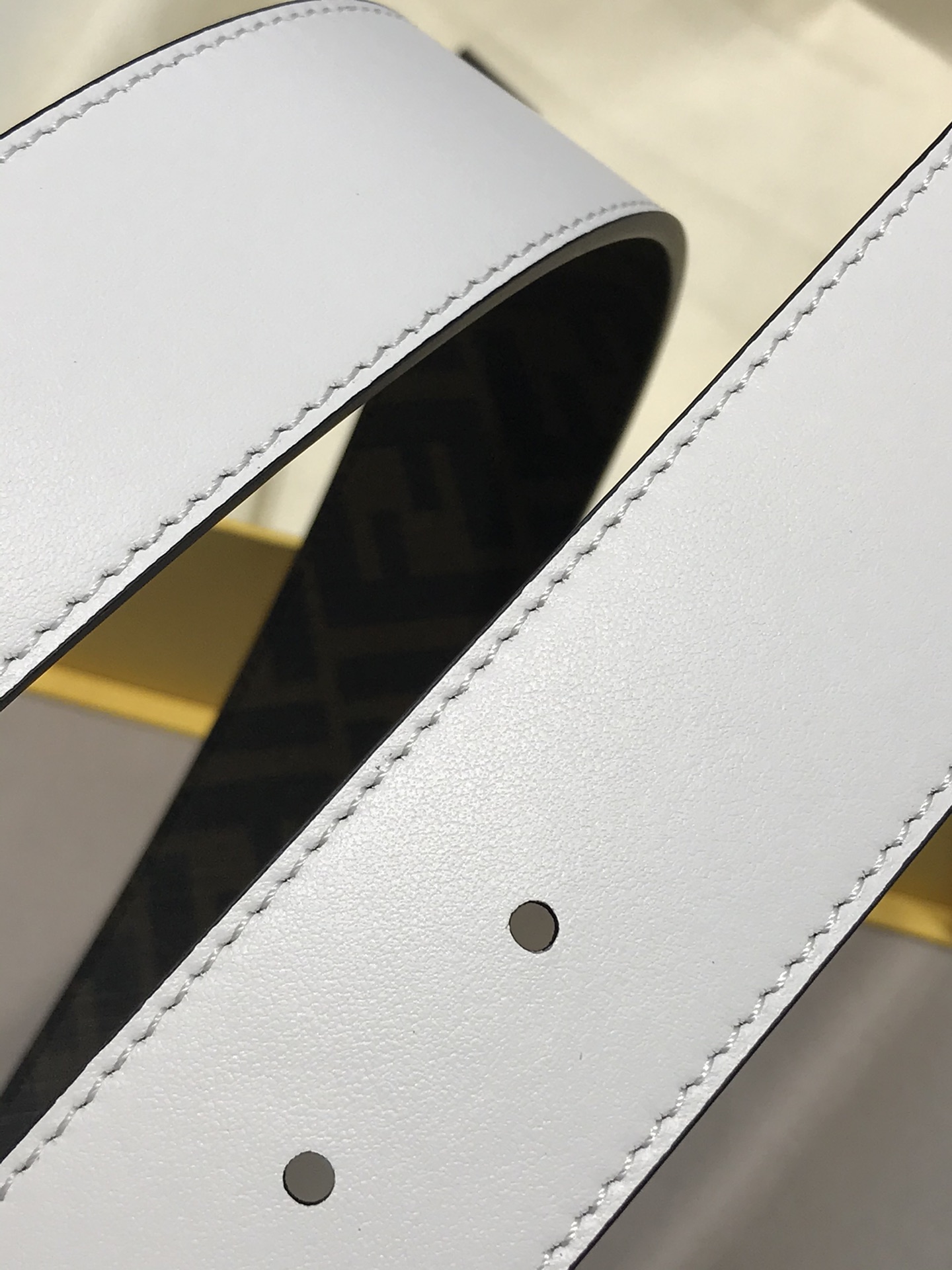 Fendi Leather Belt Cow Leather Black M