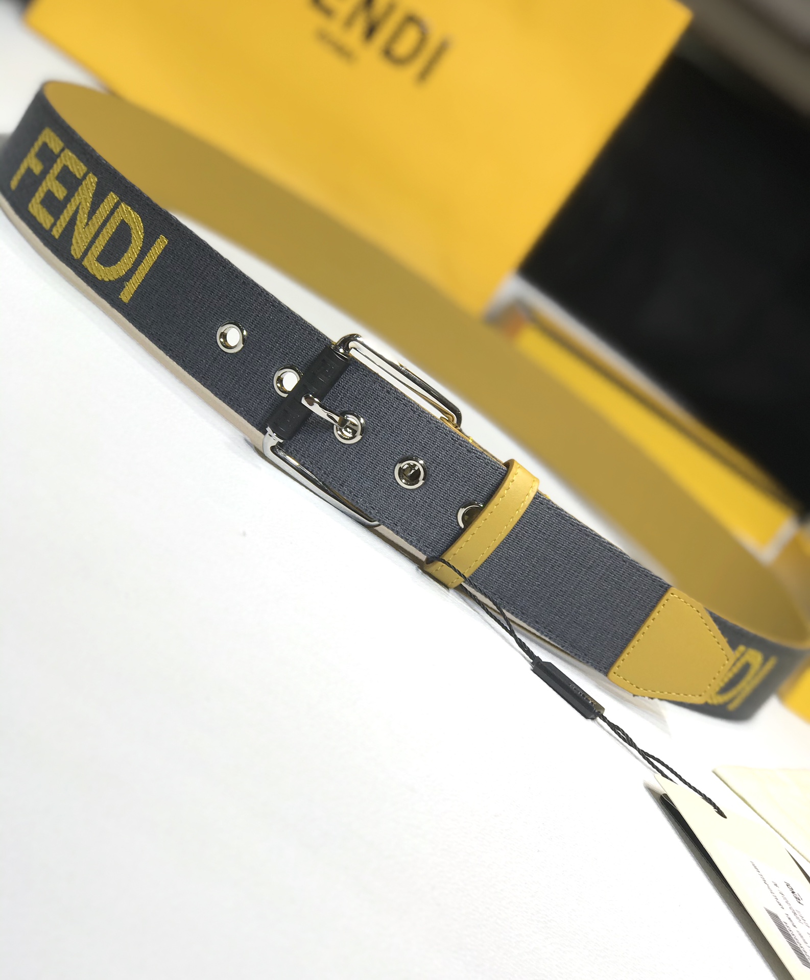 Fendi Leather Belt Cow Leather 40mm