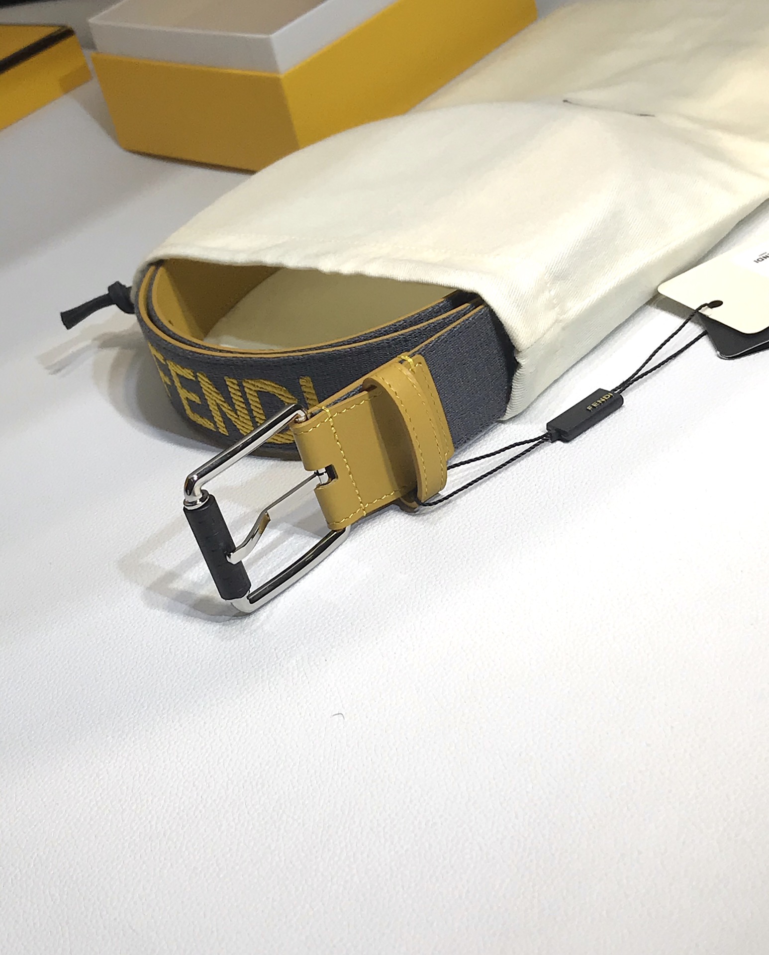 Fendi Leather Belt Cow Leather 40mm