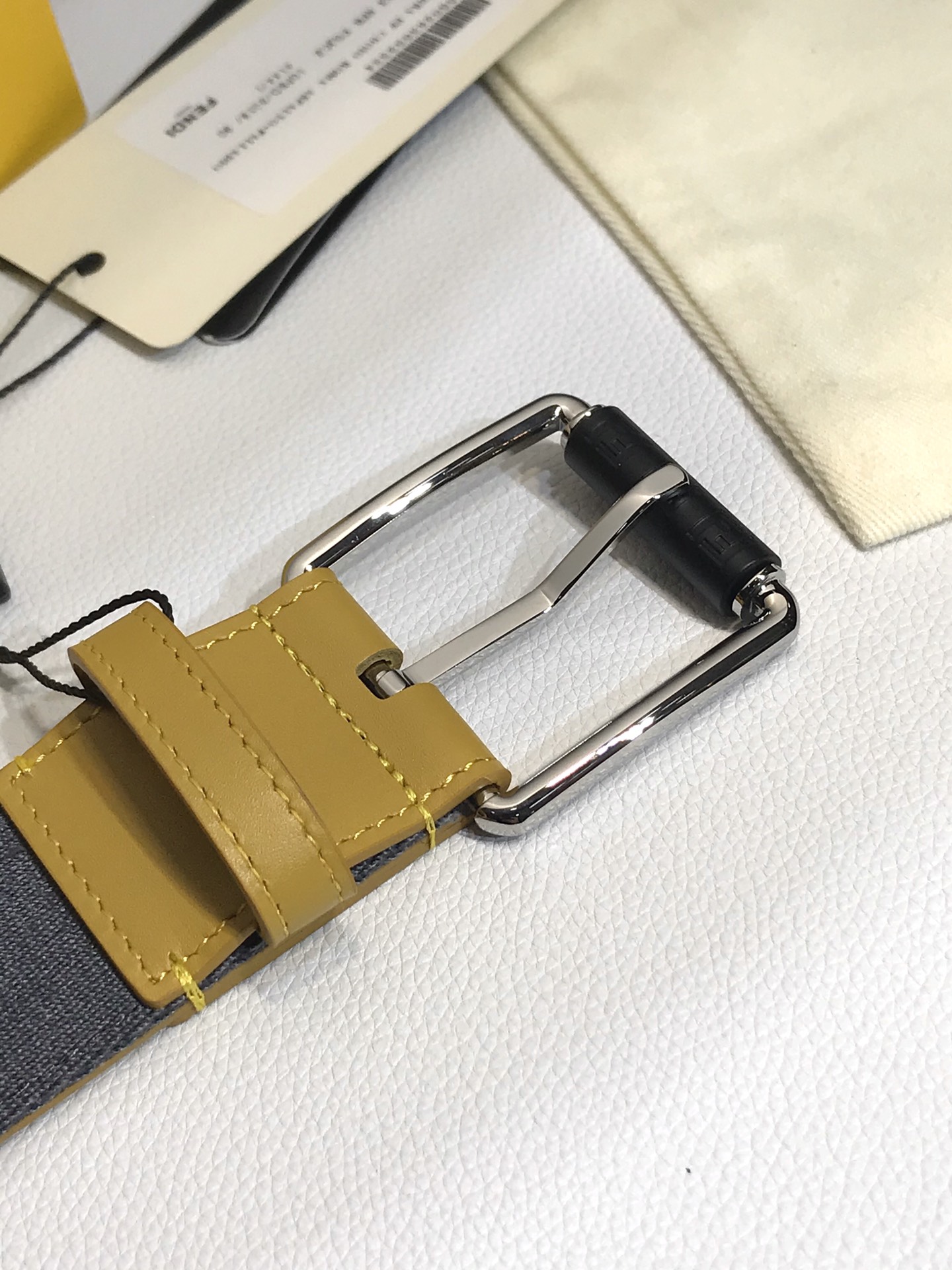 Fendi Leather Belt Cow Leather 40mm