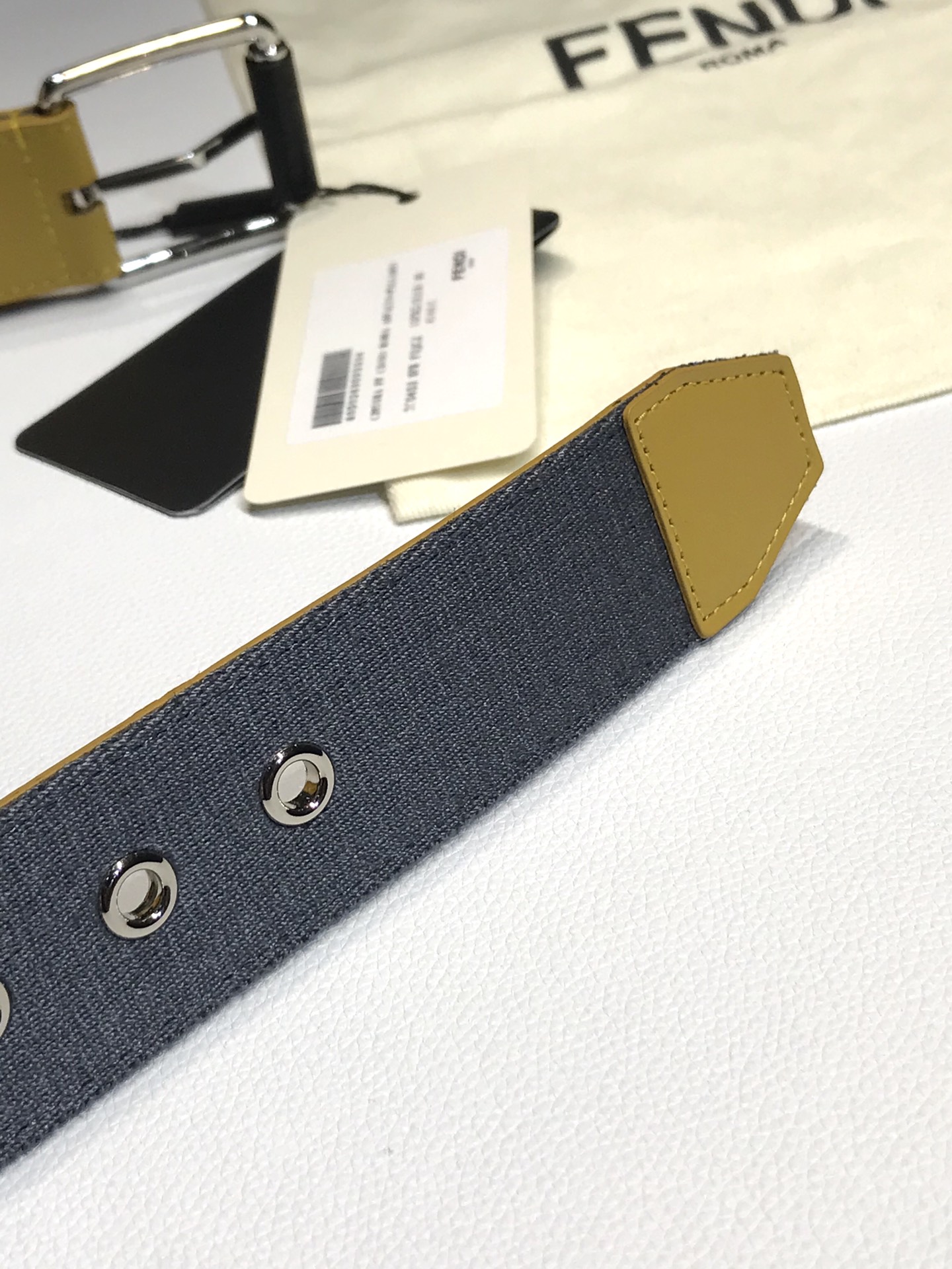 Fendi Leather Belt Cow Leather 40mm