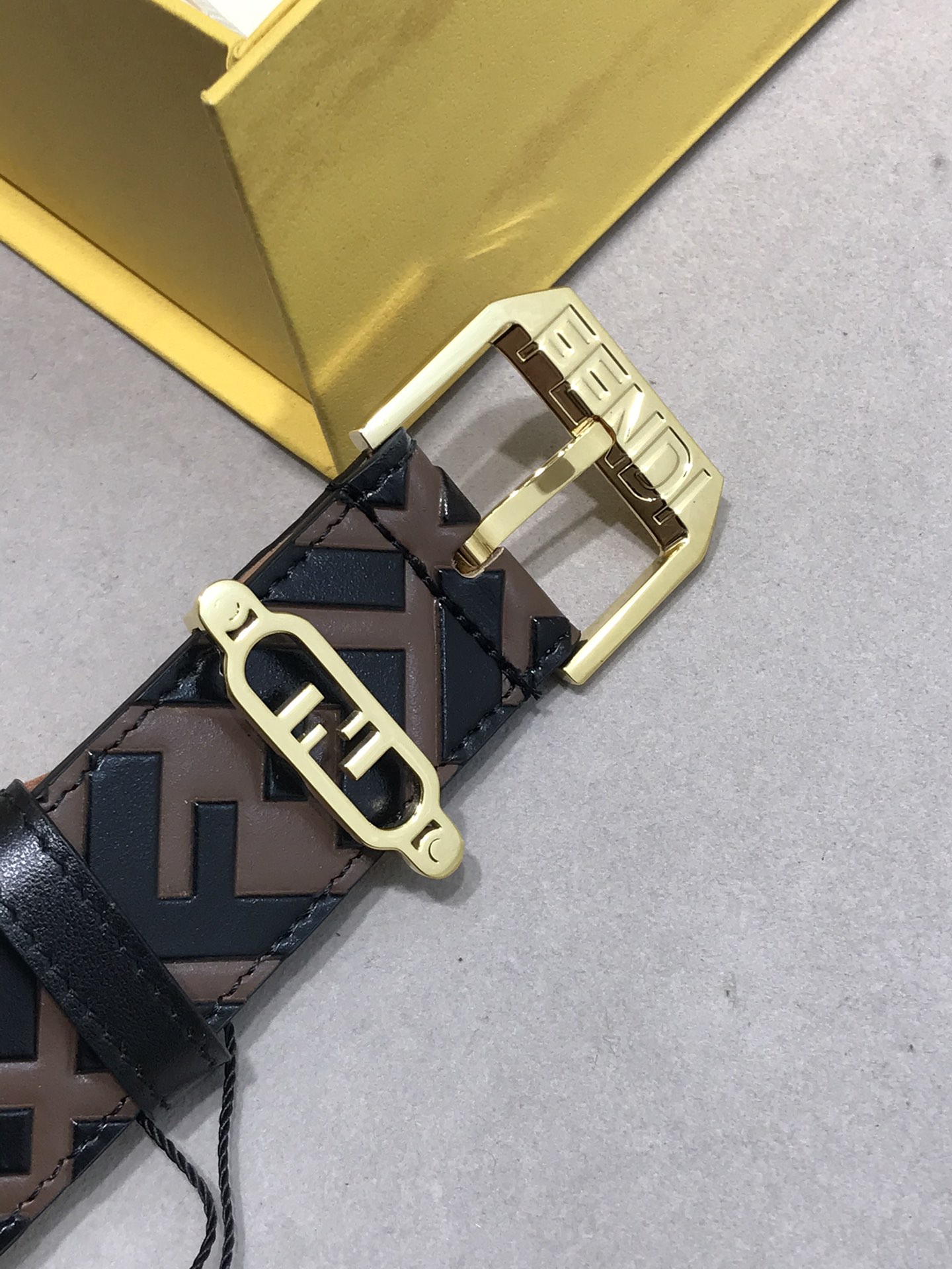 Fendi Leather Belt Cow Leather 35mm