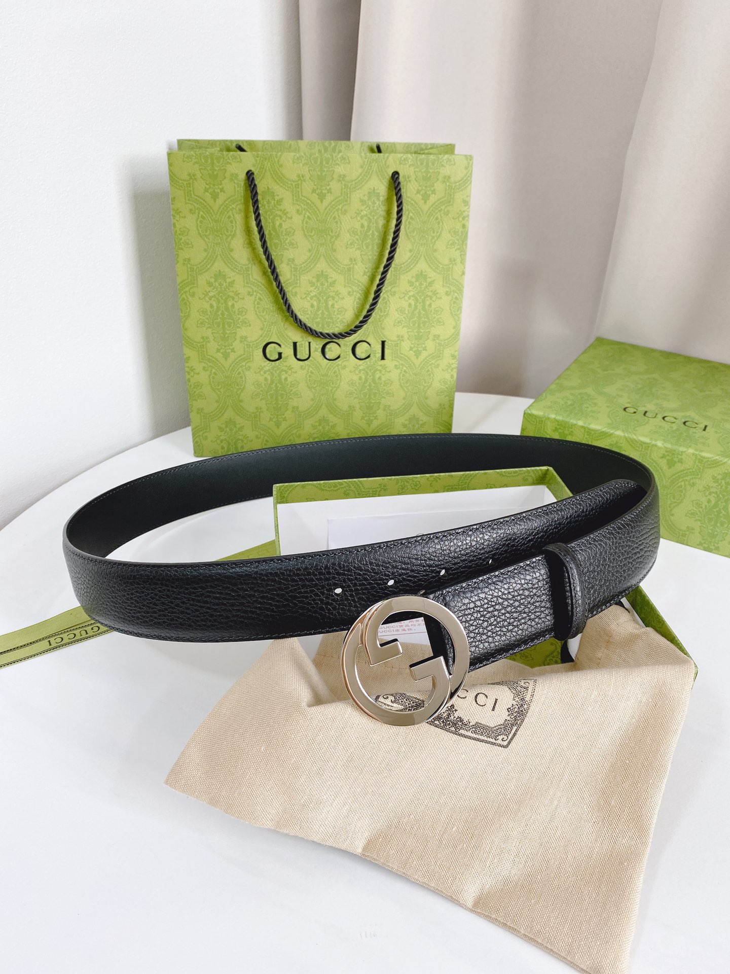Gucci Basic Belt Cow Leather M
