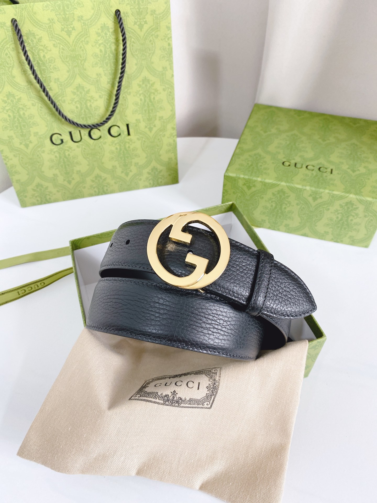 Gucci Basic Belt Cow Leather M