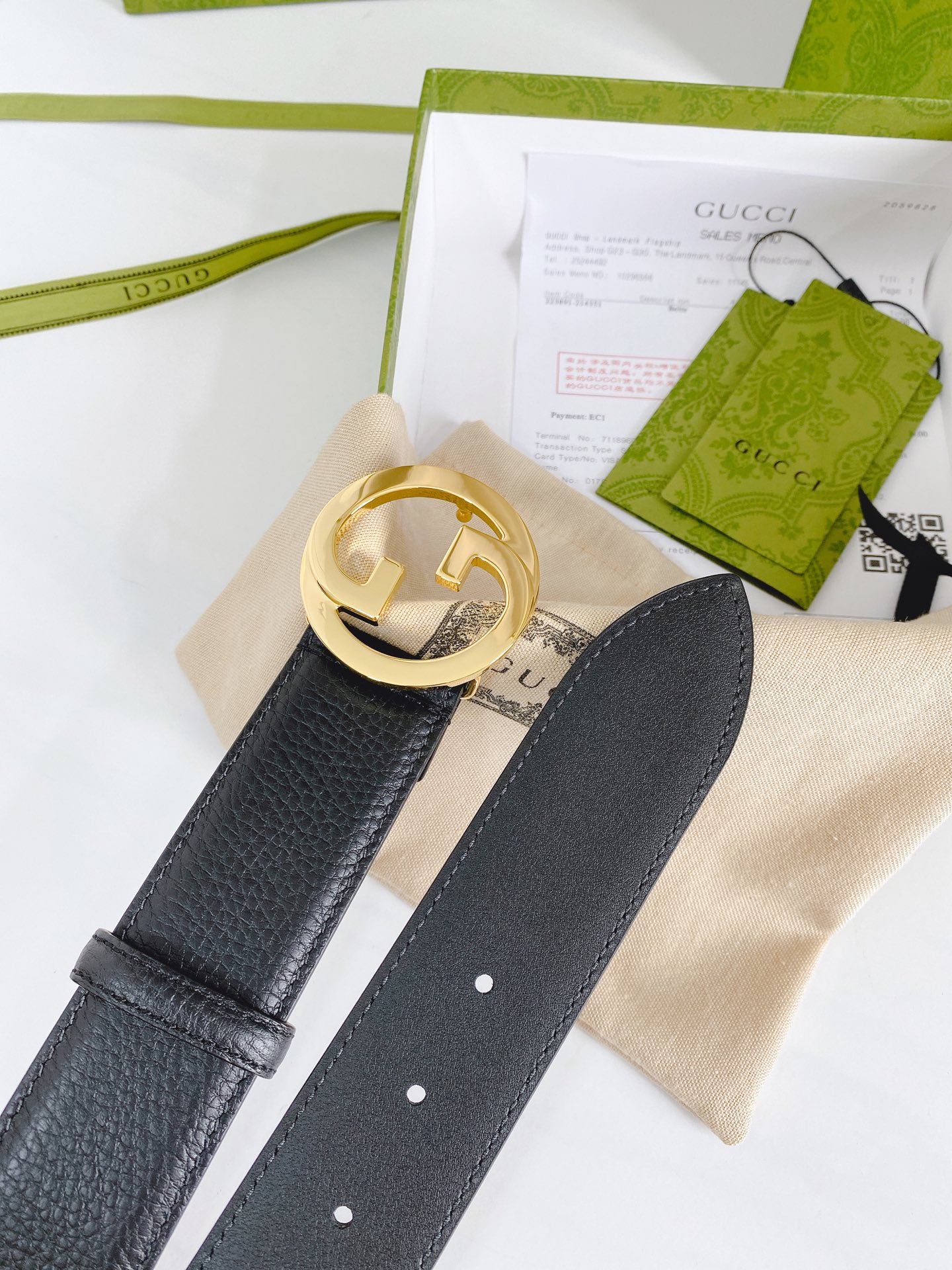 Gucci Basic Belt Cow Leather M