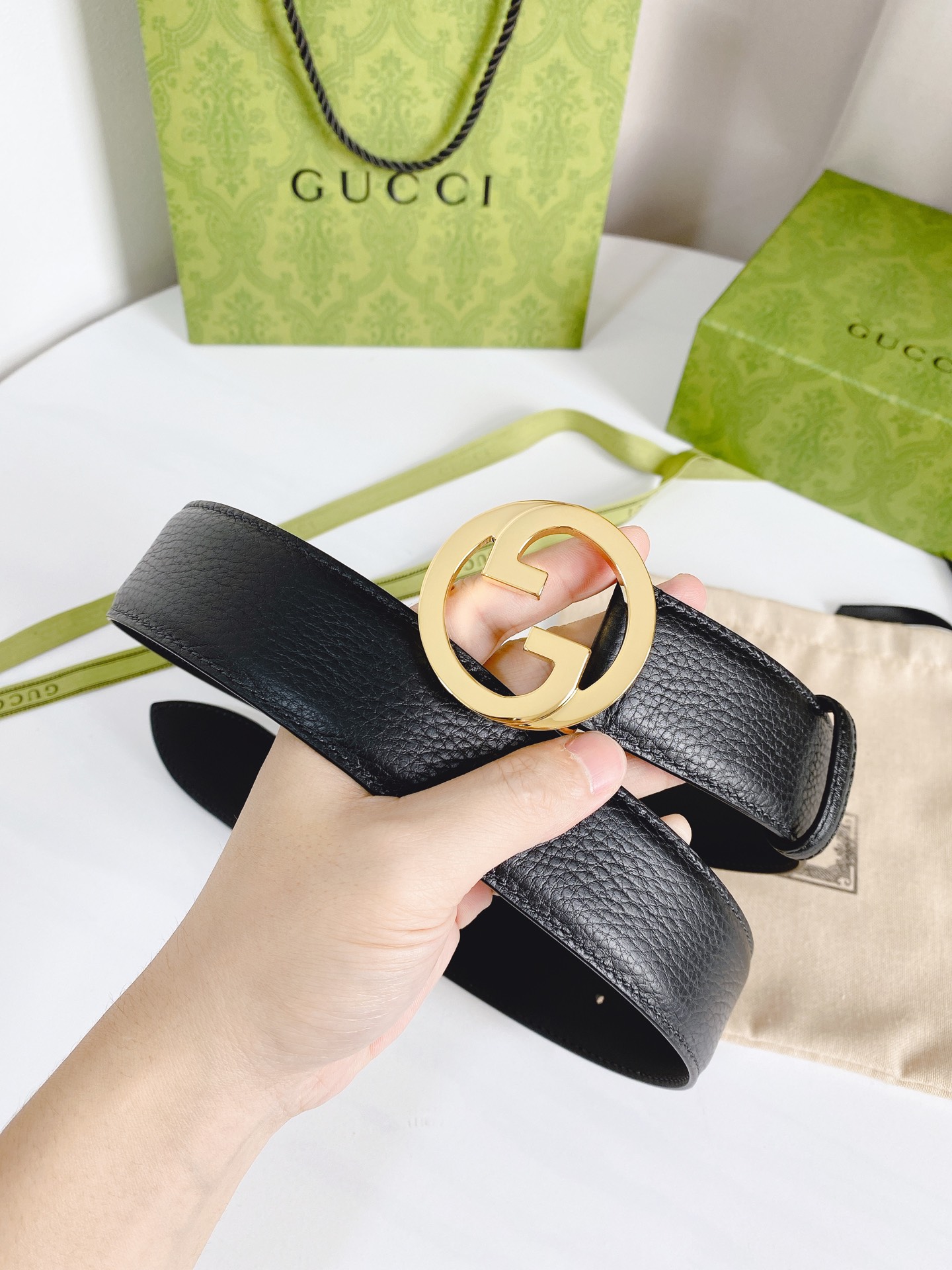 Gucci Basic Belt Cow Leather M