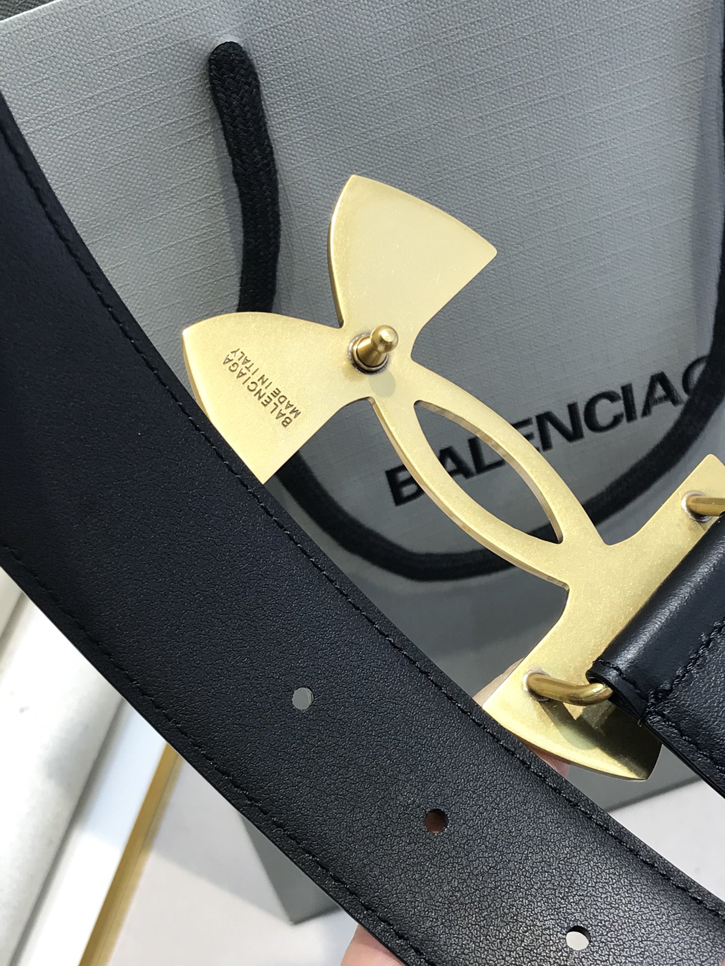 Balenciaga Basic Belt Black 35mm-l