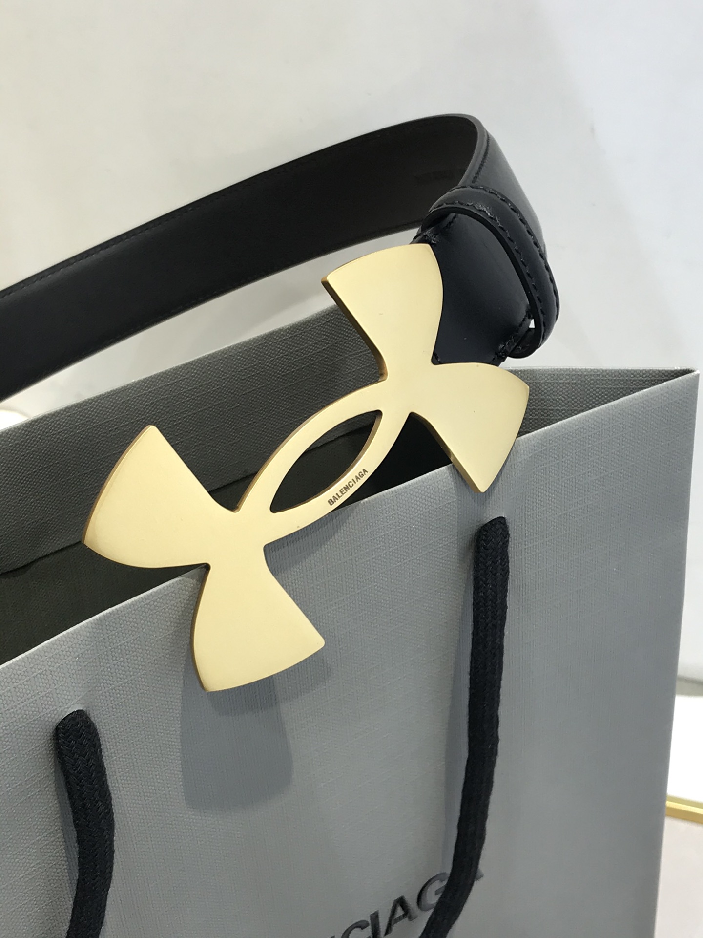 Balenciaga Basic Belt Black 35mm-l