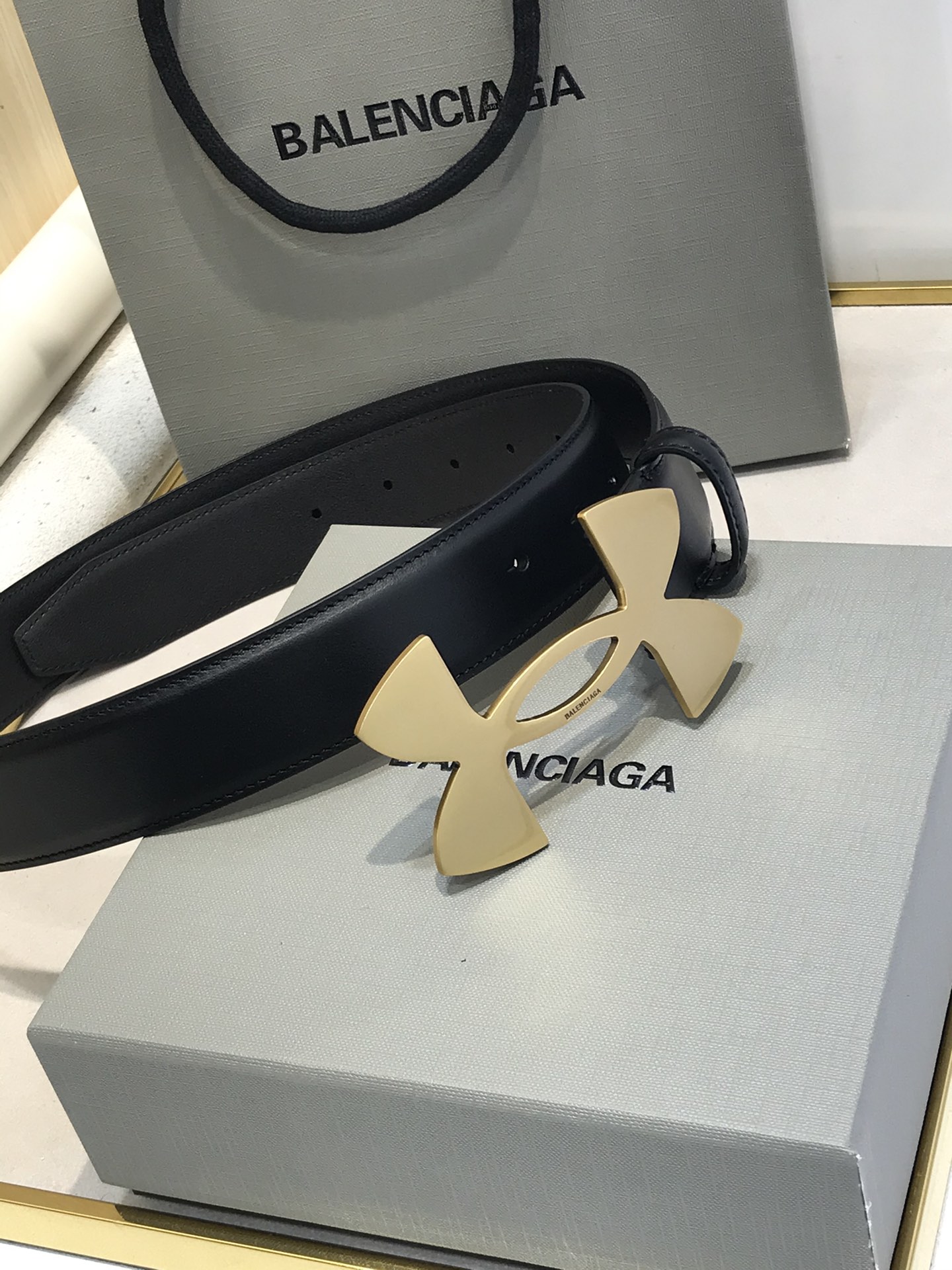 Balenciaga Basic Belt Black 35mm-l