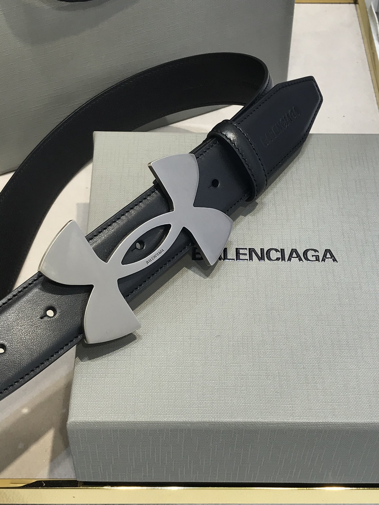 Balenciaga Basic Belt Black 35mm-l