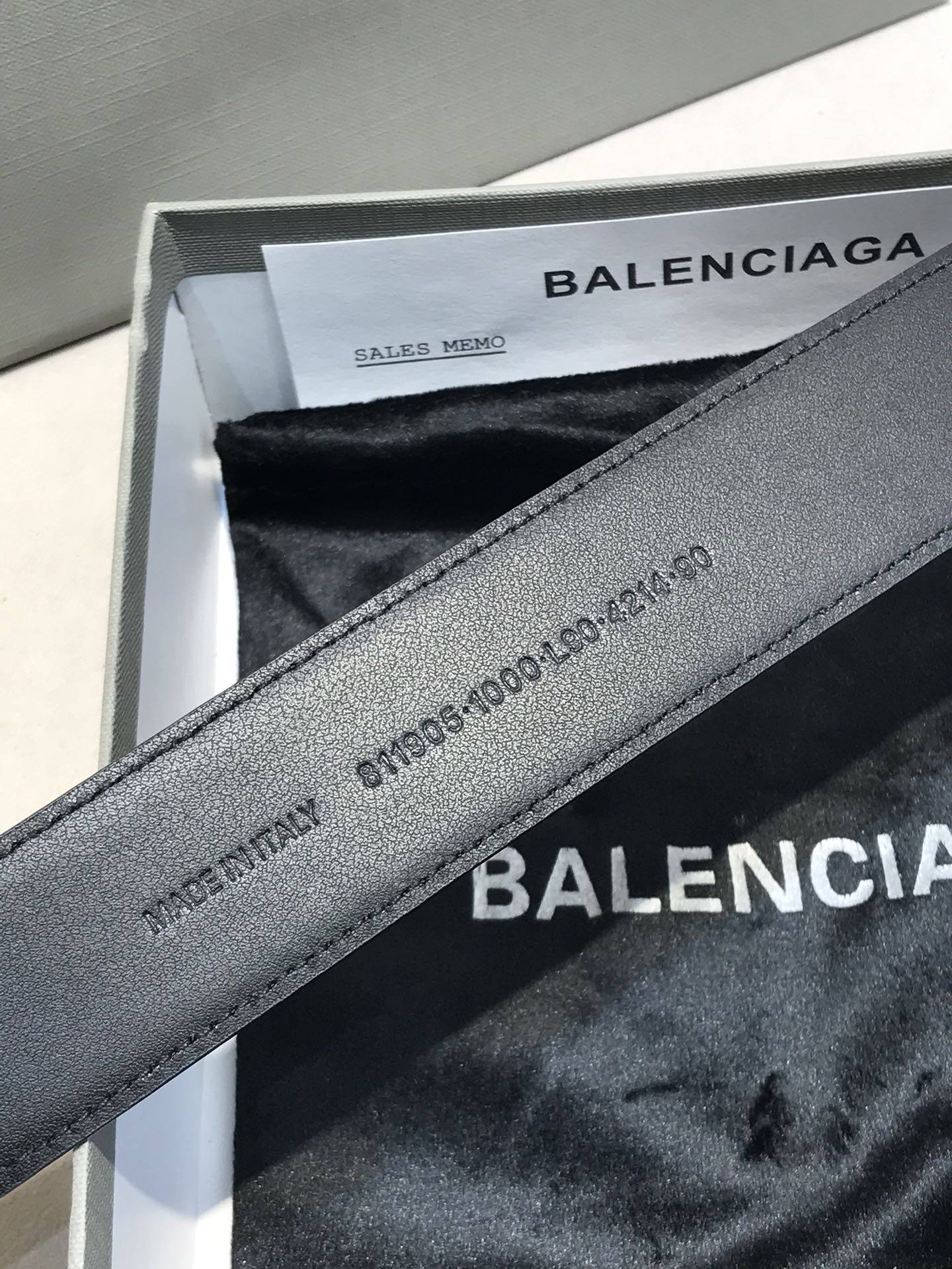 Balenciaga Basic Belt Black 35mm-l