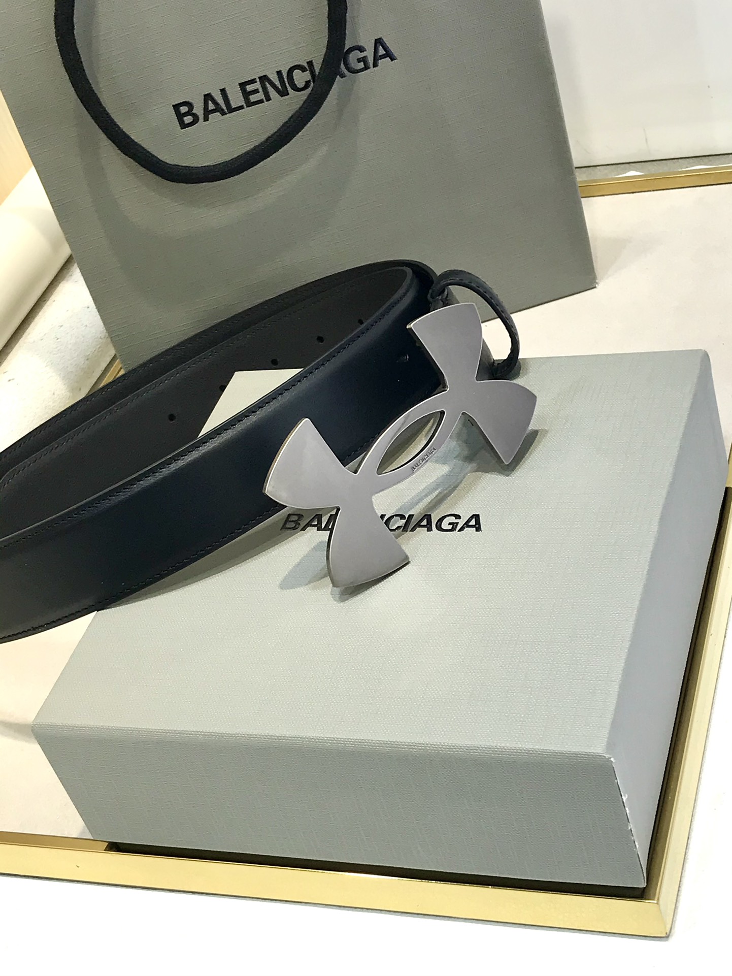 Balenciaga Basic Belt Black 35mm-l