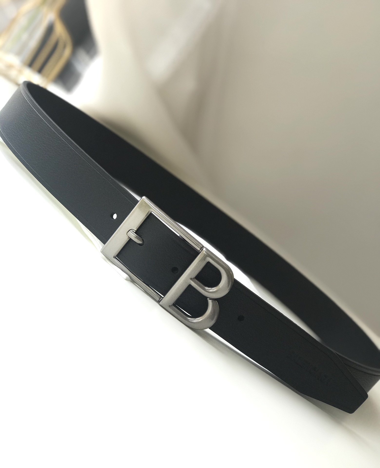 Balenciaga Pin Buckle Belt Black 35mm-l