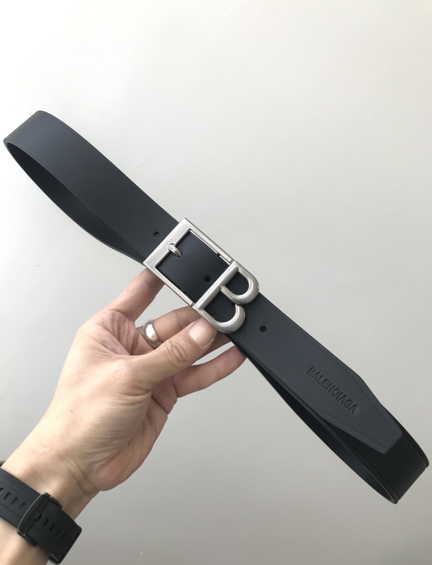 Balenciaga Pin Buckle Belt Black 35mm-l