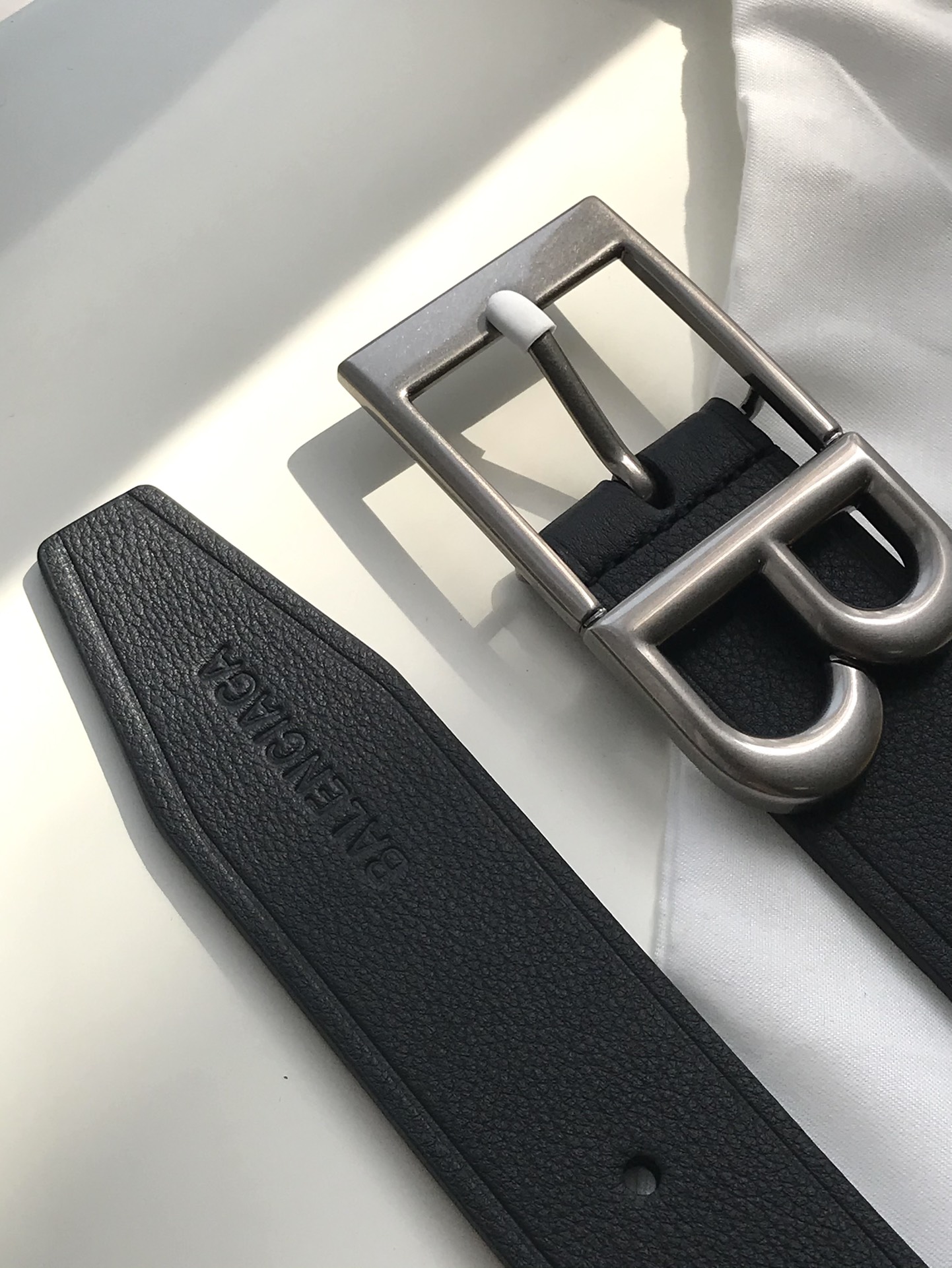 Balenciaga Pin Buckle Belt Black 35mm-l