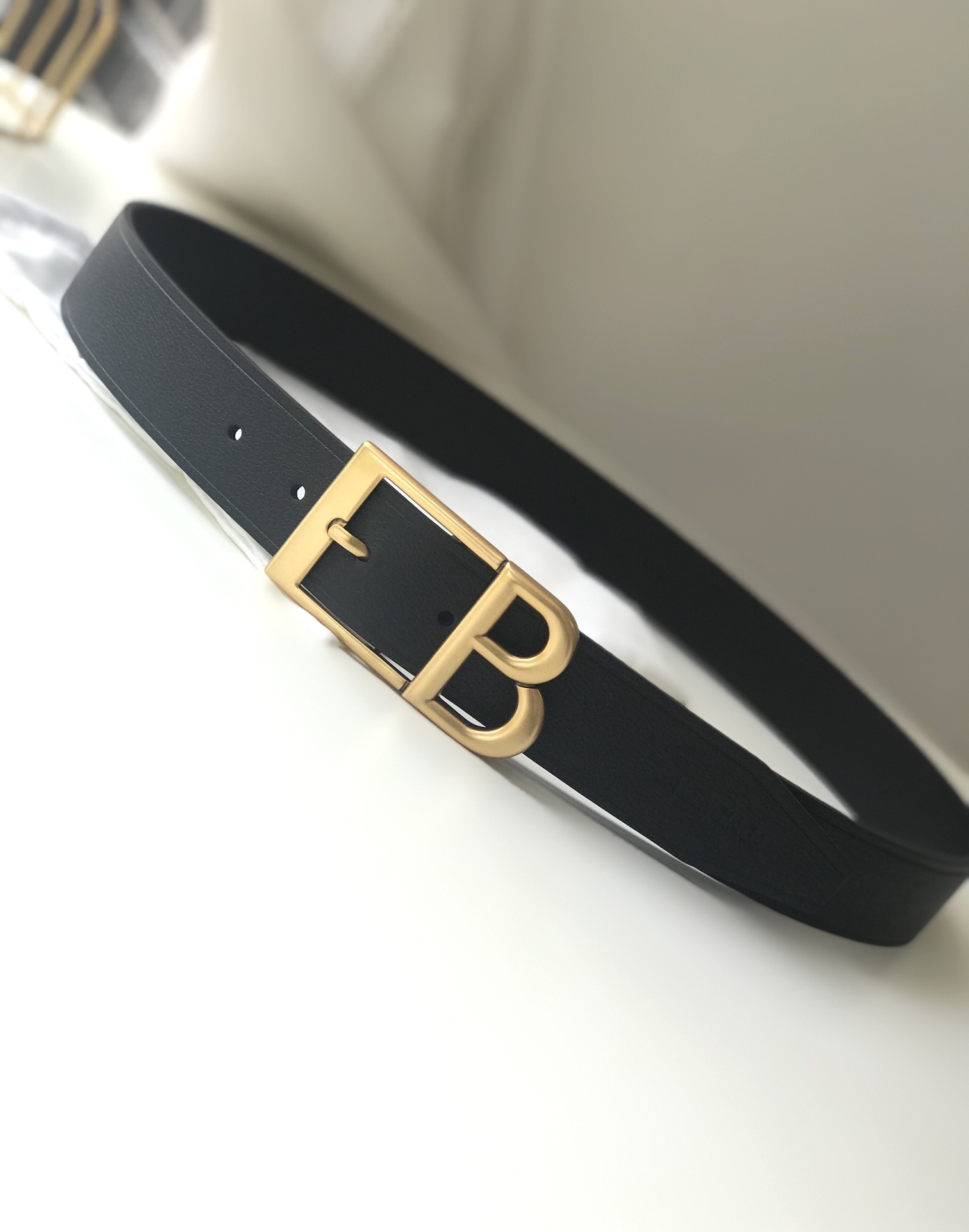 Balenciaga Pin Buckle Belt Black 35mm-l