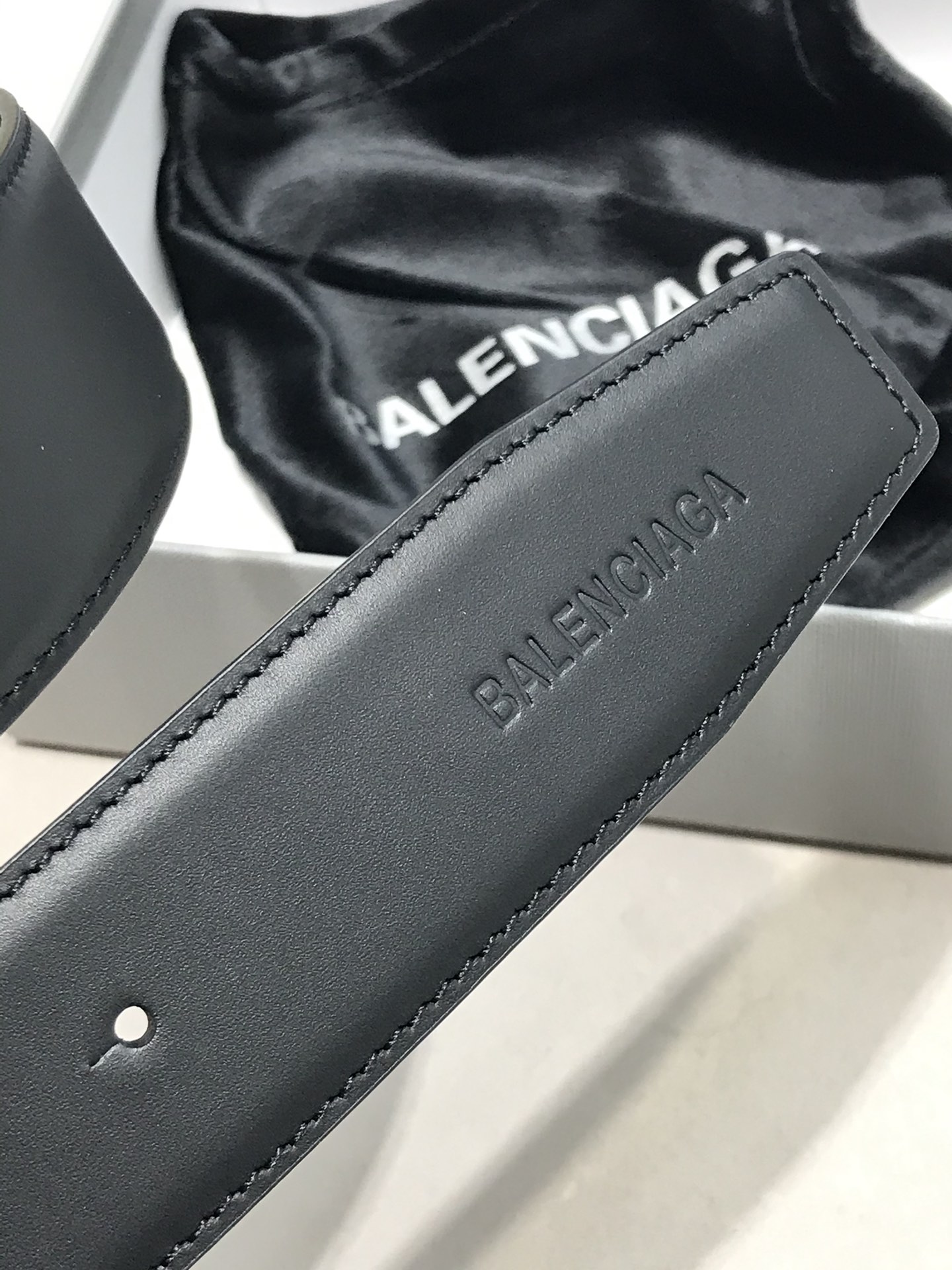 Balenciaga Basic Belt Black 38mm-l