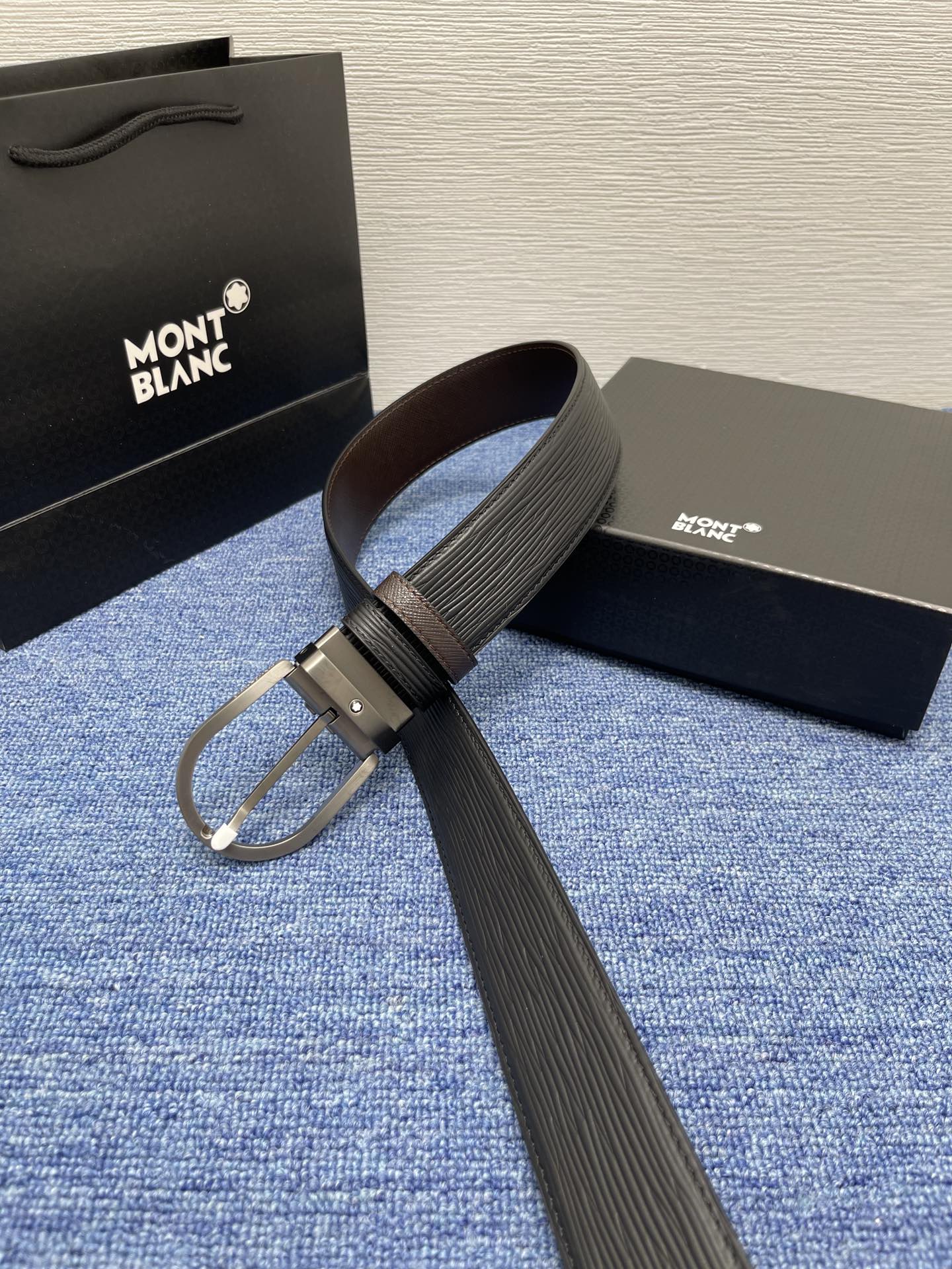 Montblanc Male Basic Belt Cow Leather M-l