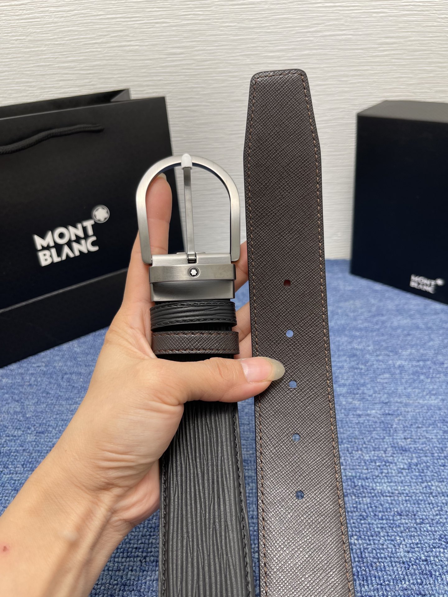 Montblanc Male Basic Belt Cow Leather M-l