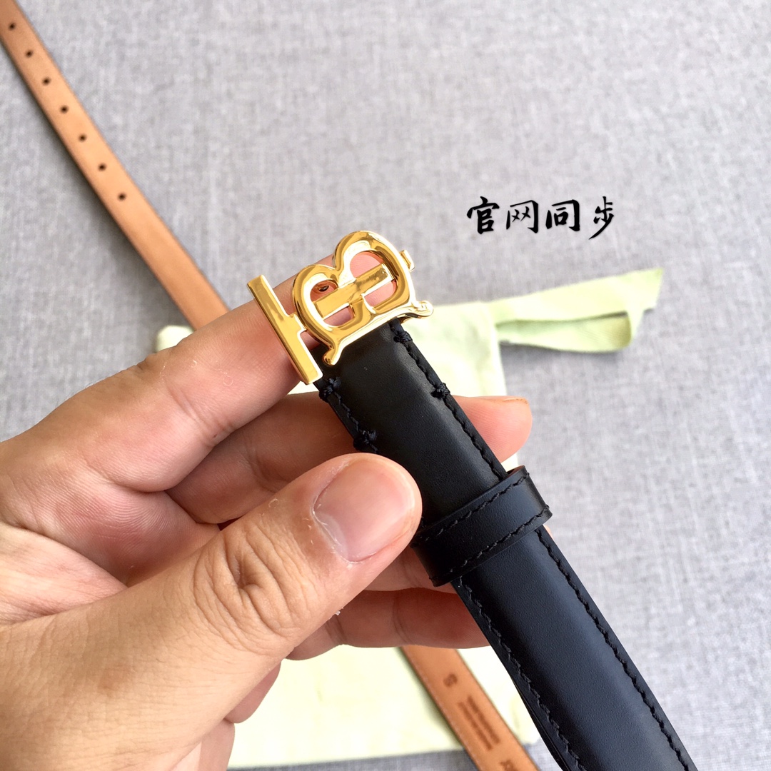 Female Basic Belt Top Grain Leather 20mm