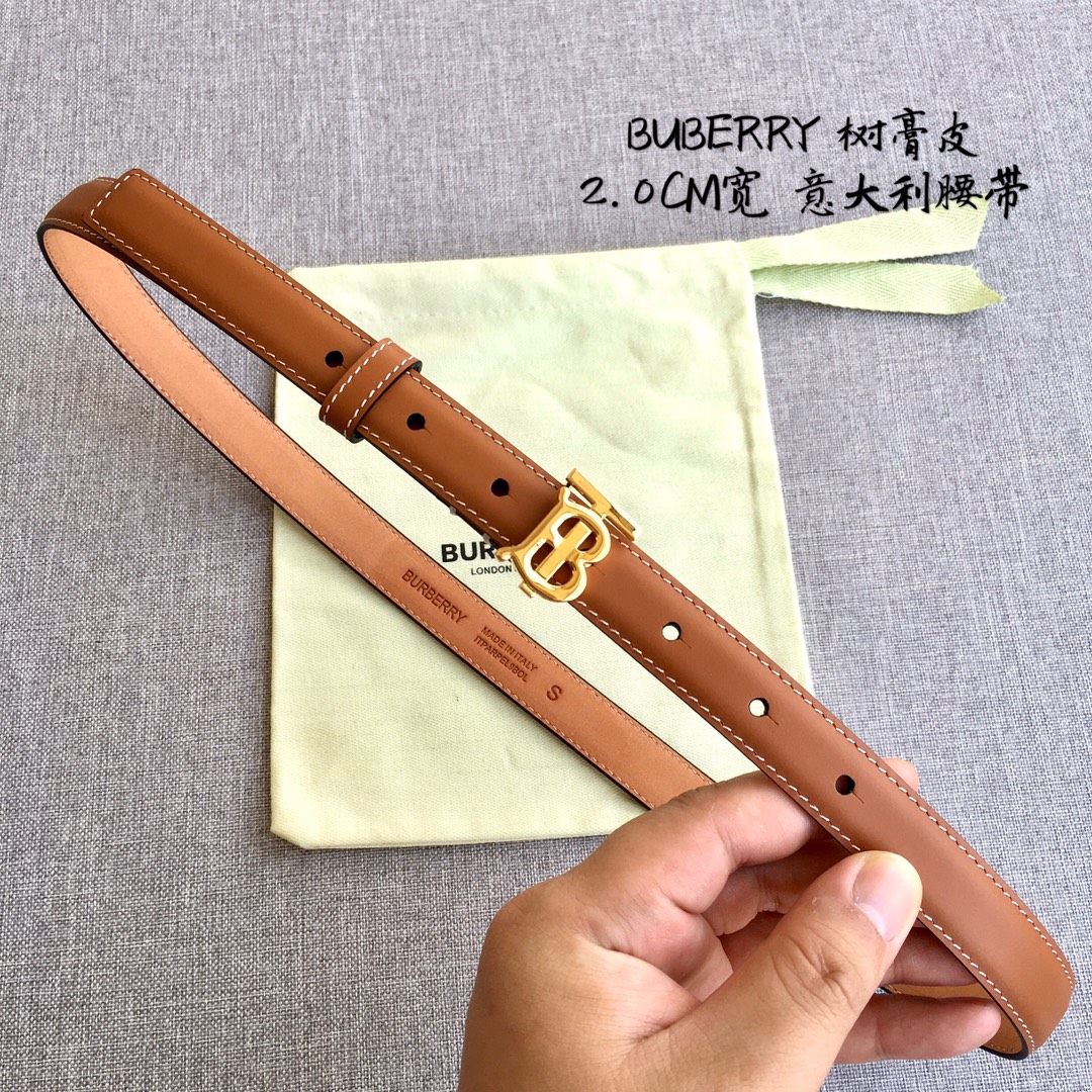 Female Basic Belt Top Grain Leather 20mm