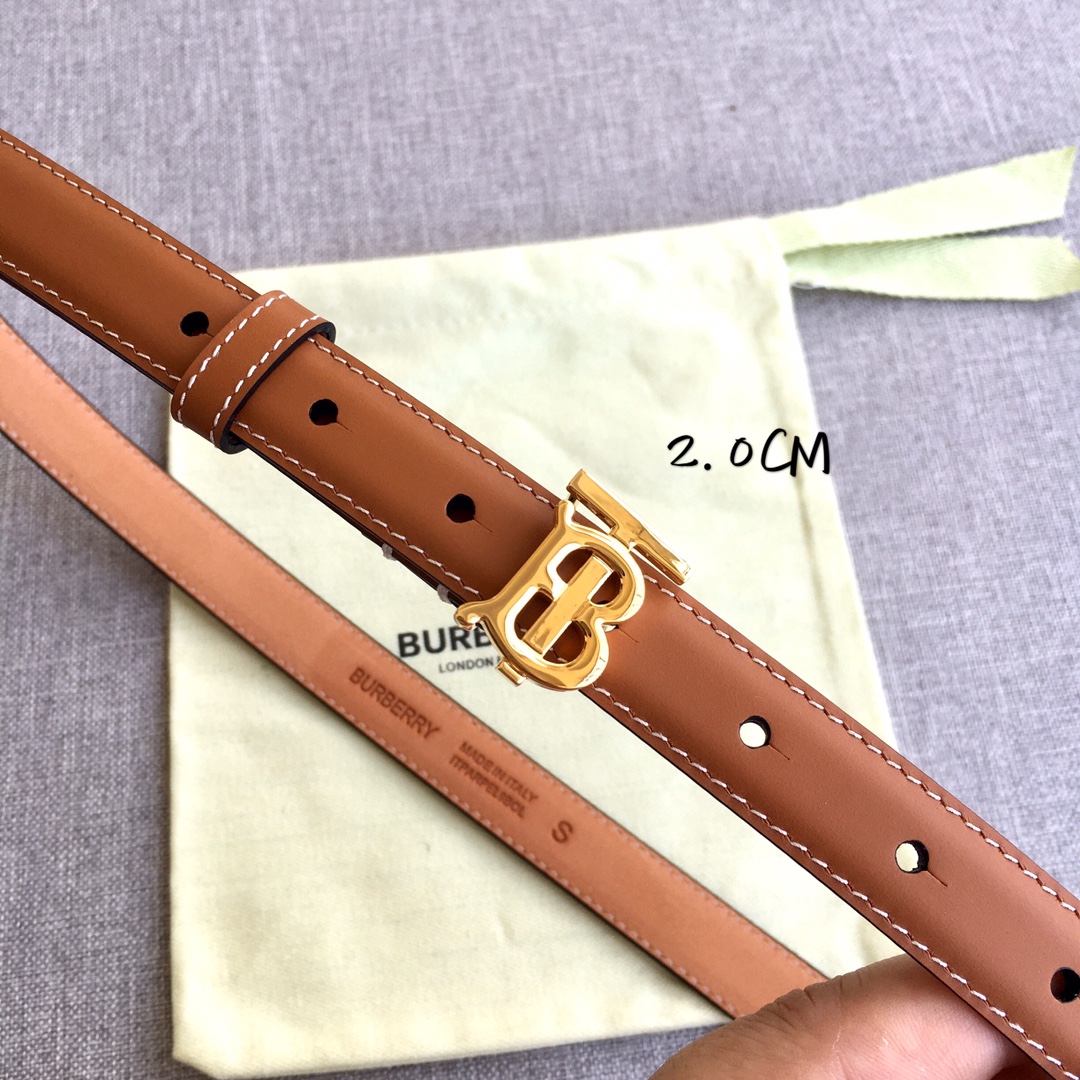 Female Basic Belt Top Grain Leather 20mm